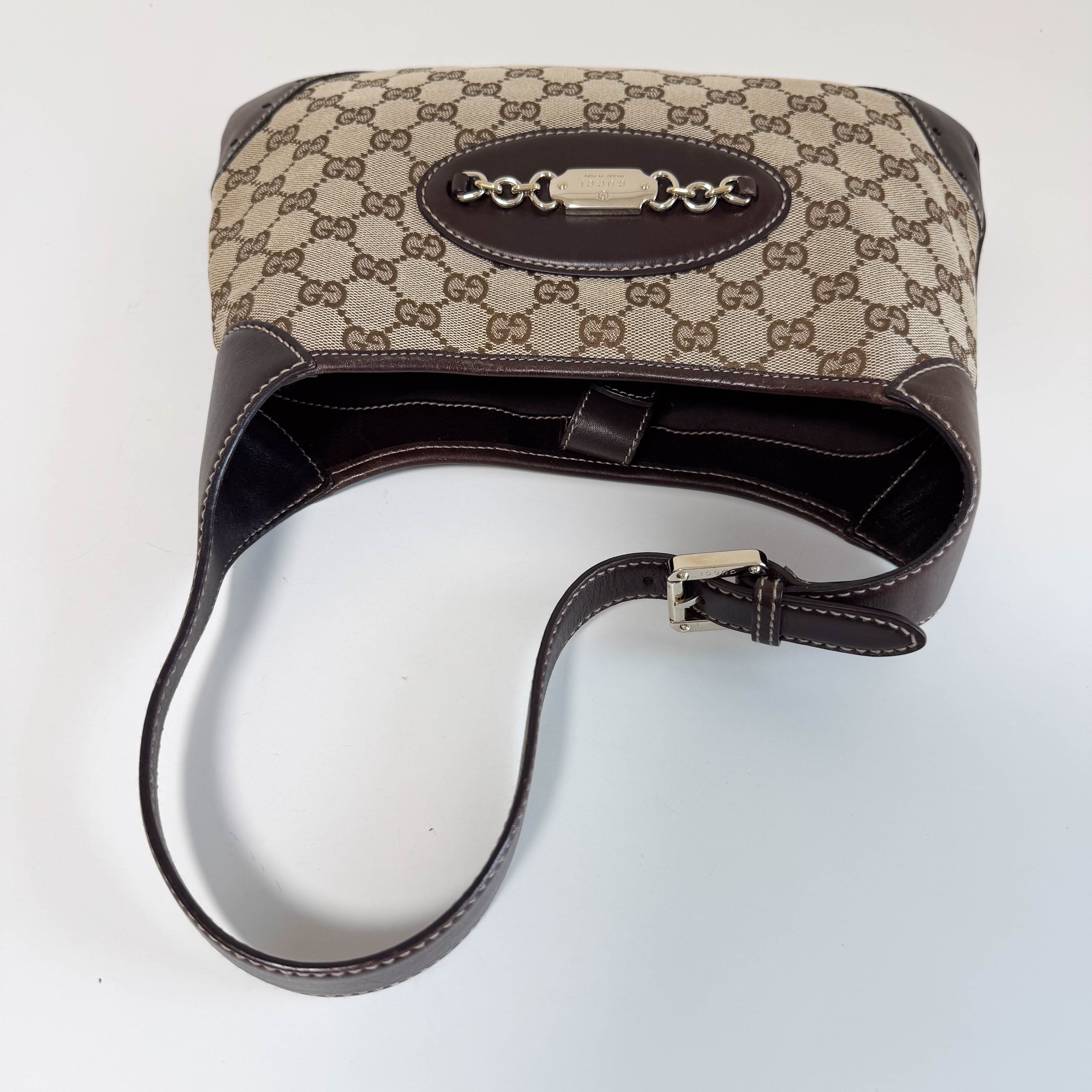 Horsebit Jackie GG Canvas Shoulder Bag