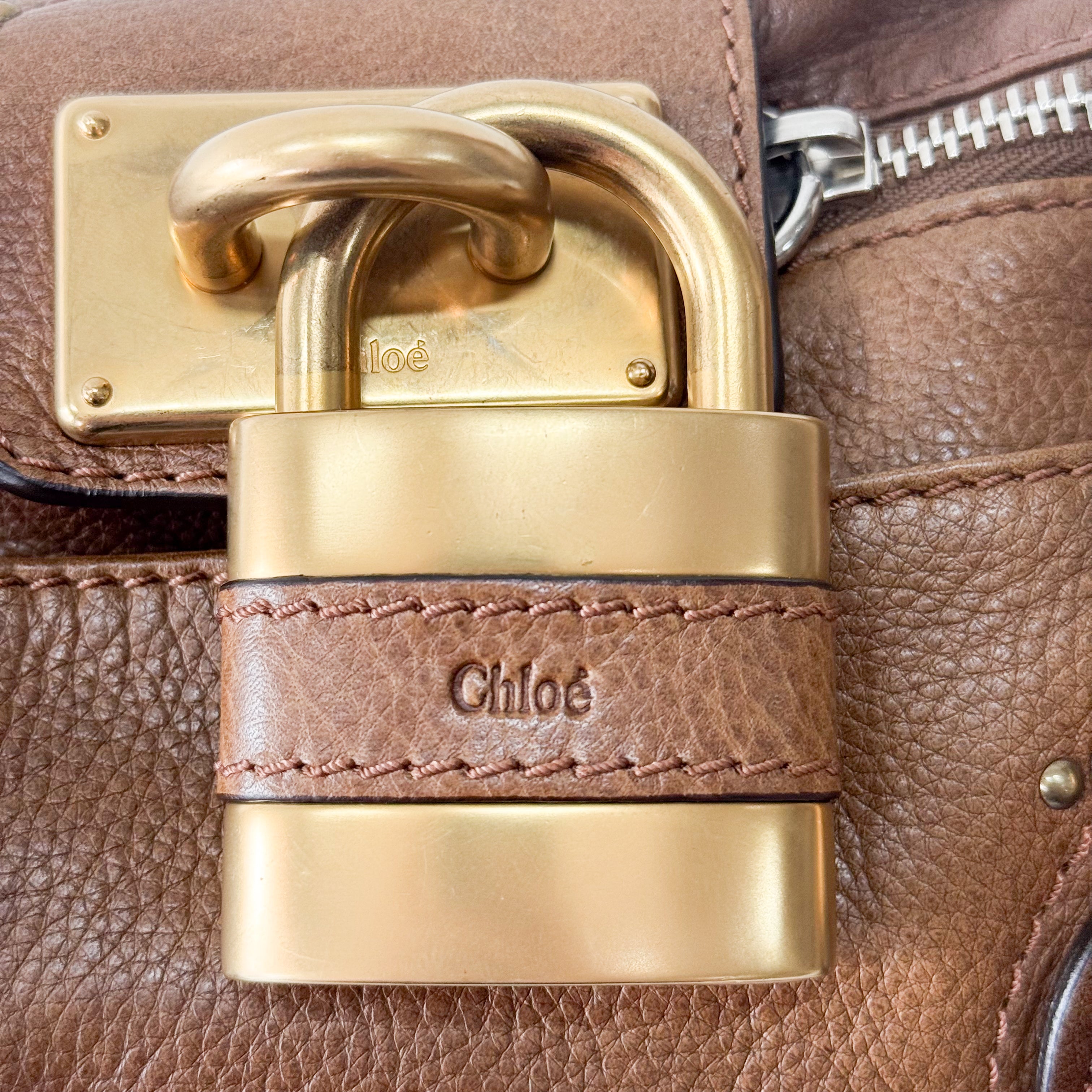 Paddington Light Brown Leather Shoulder Bag