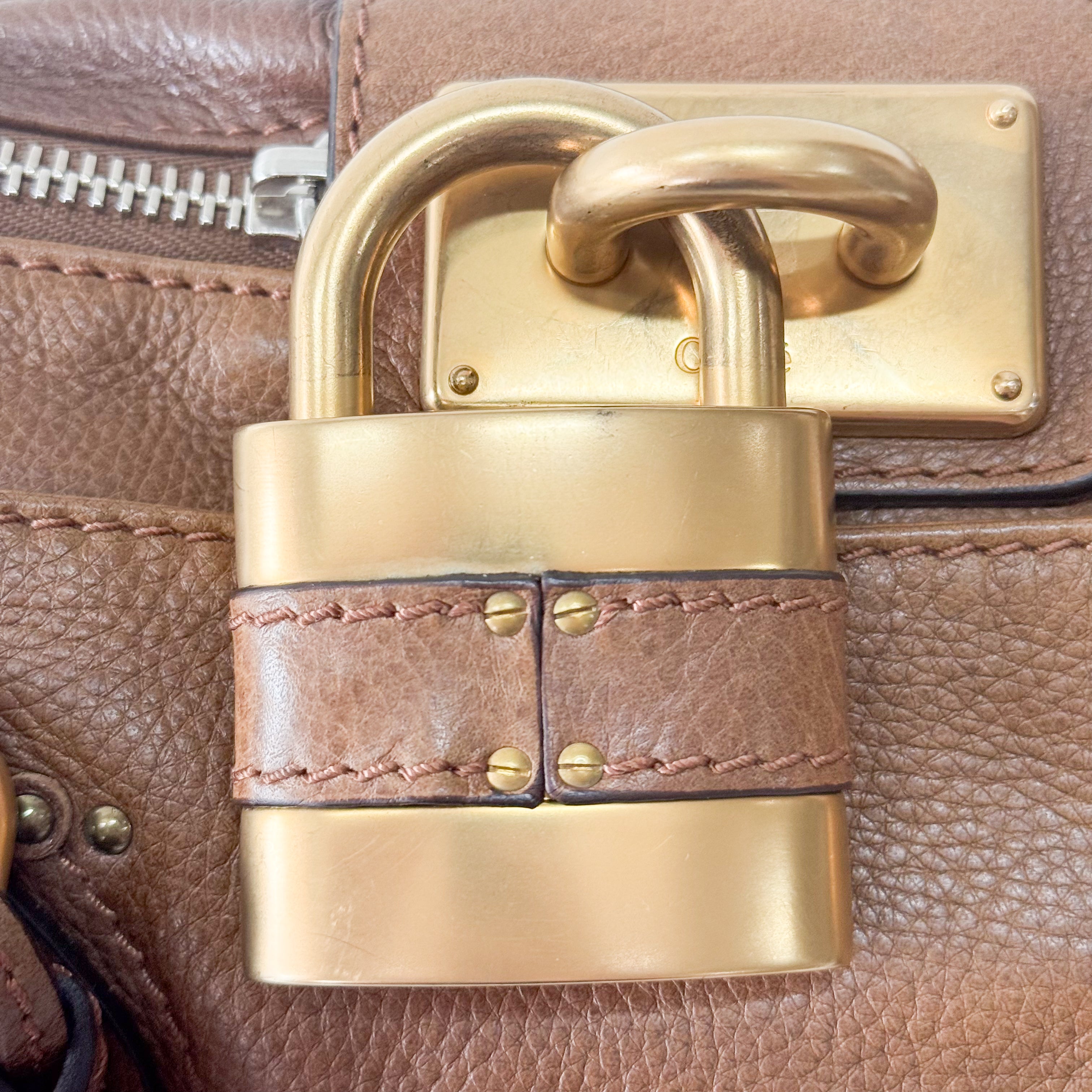 Paddington Light Brown Leather Shoulder Bag