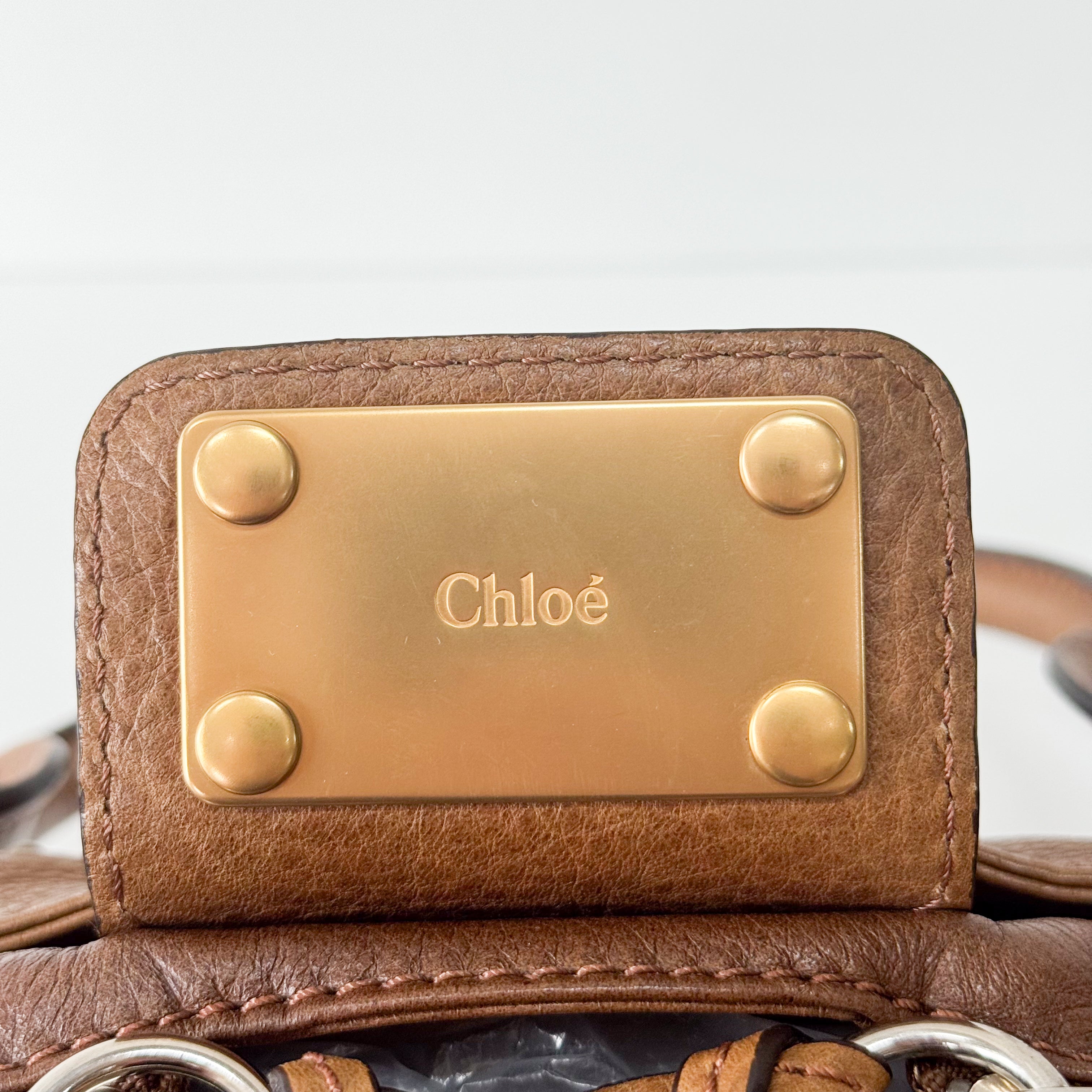 Paddington Light Brown Leather Shoulder Bag