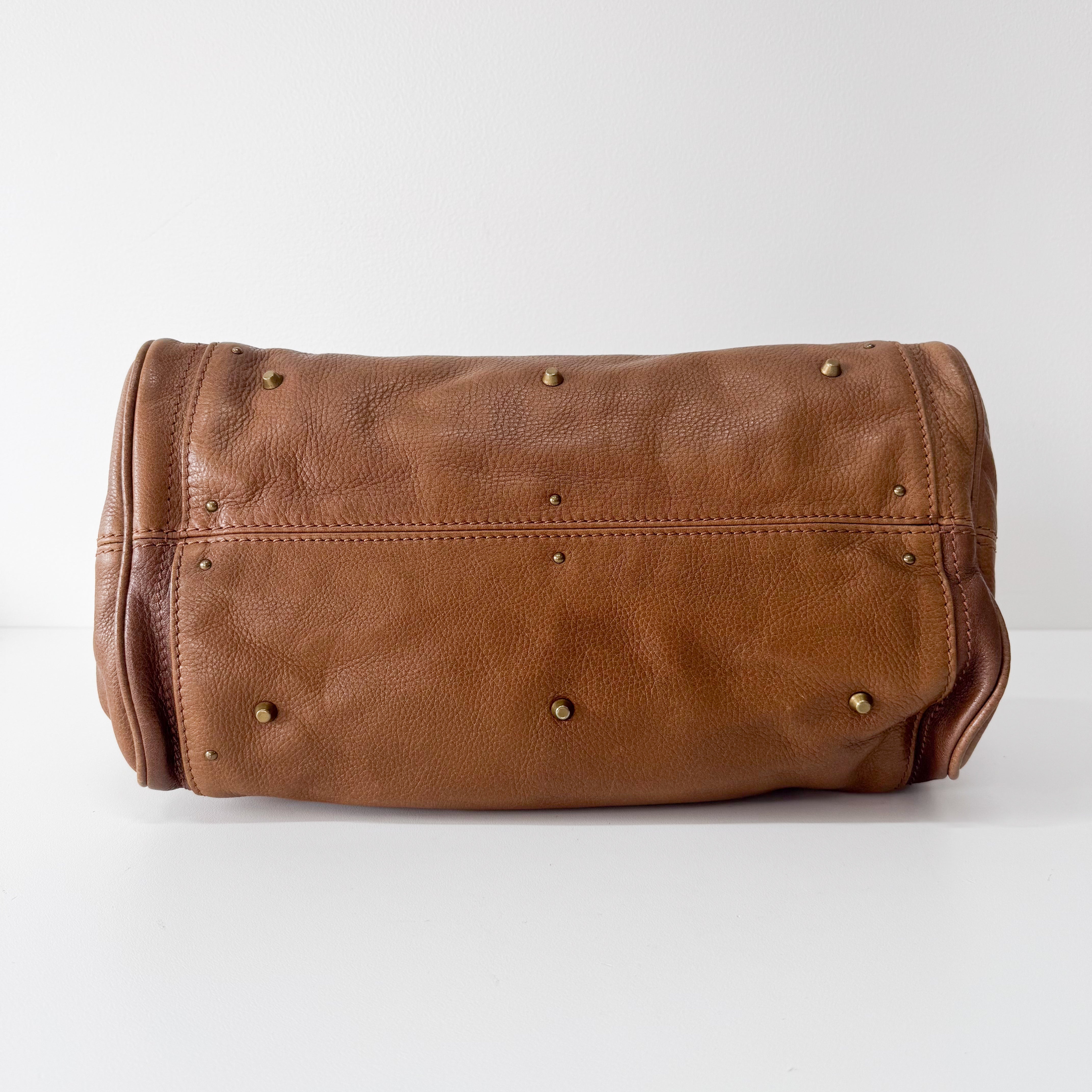 Paddington Light Brown Leather Shoulder Bag
