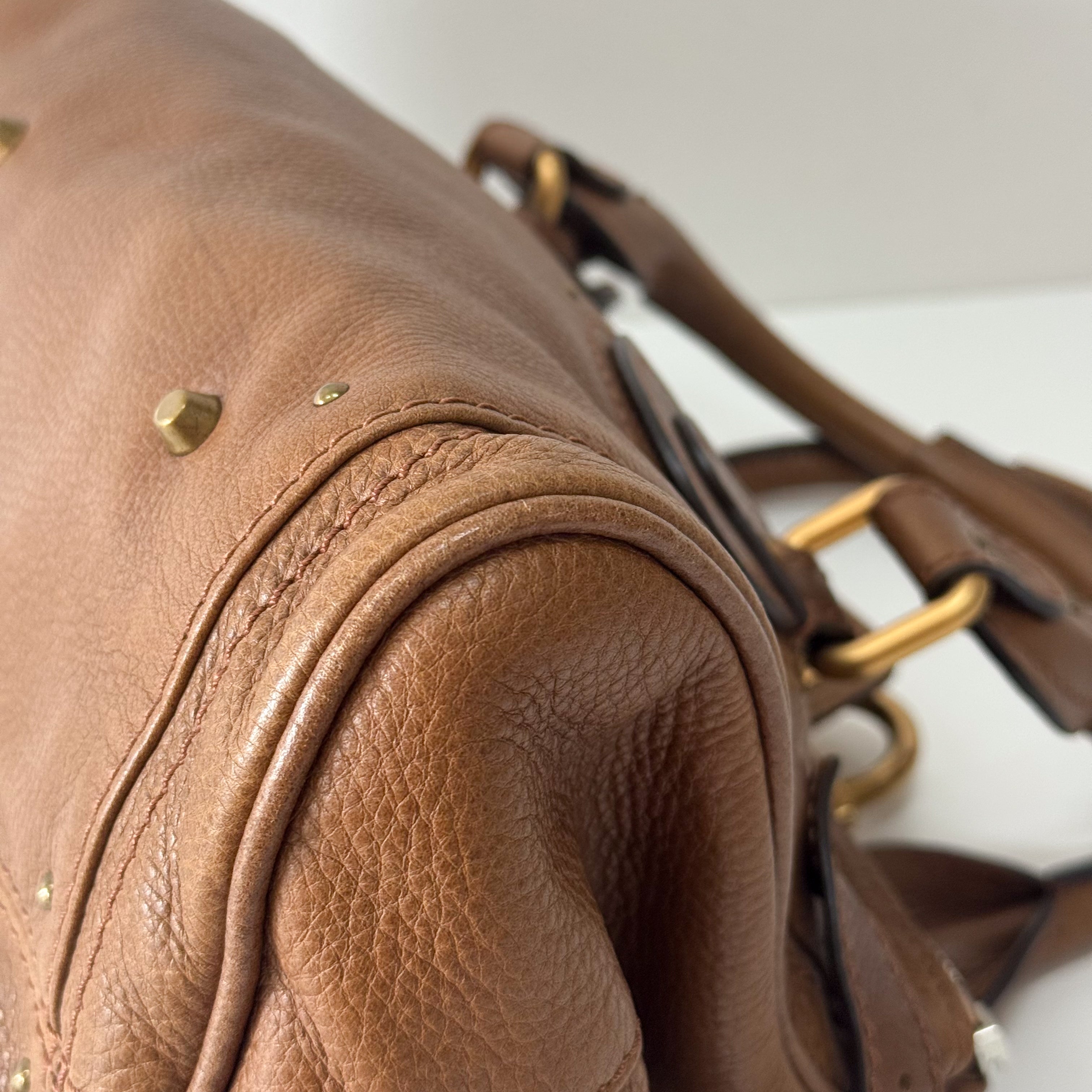 Paddington Light Brown Leather Shoulder Bag