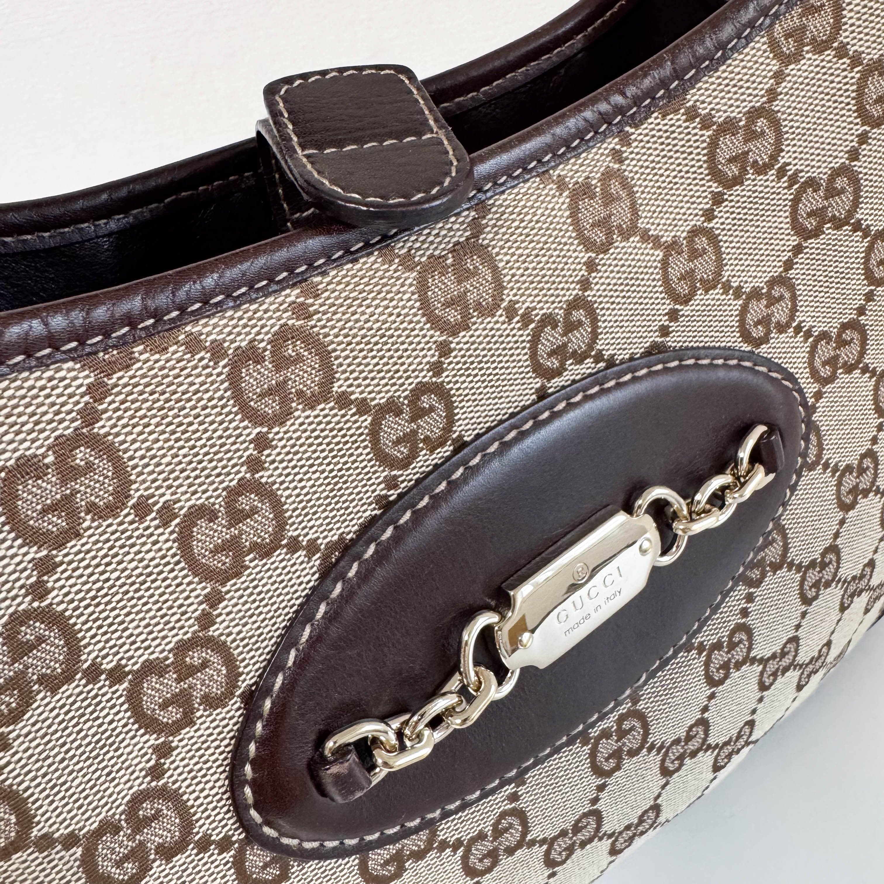 Horsebit Jackie GG Canvas Shoulder Bag