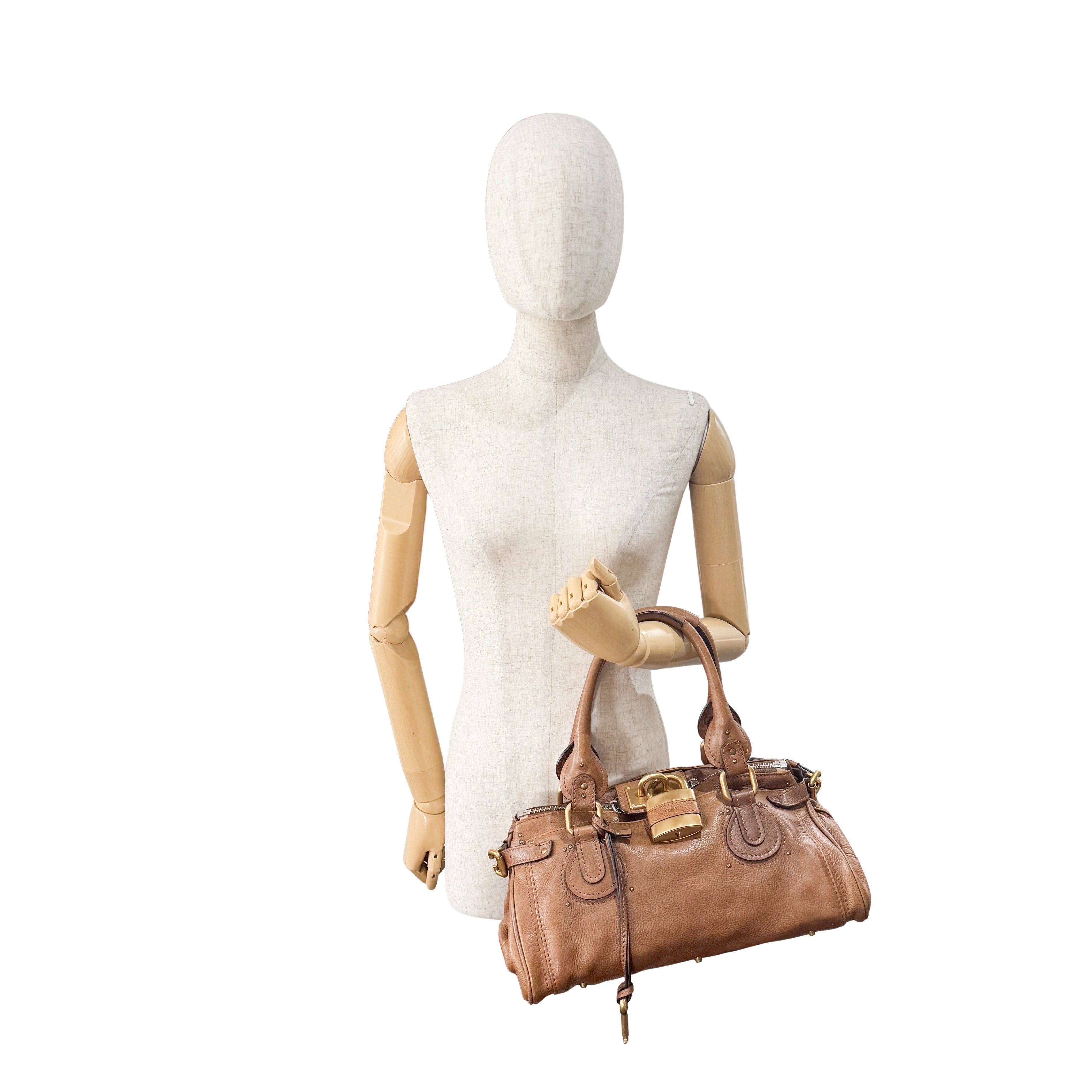 Paddington Light Brown Leather Shoulder Bag