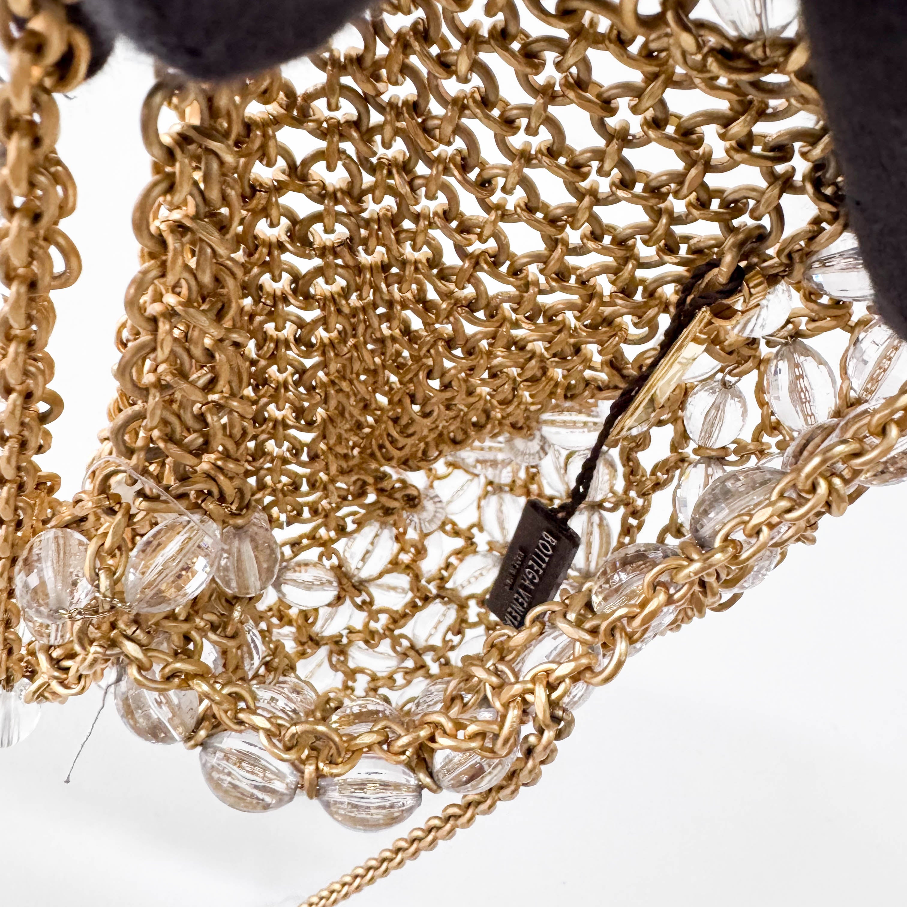 Gold Chain & Crystal Beads Exquisite Purse