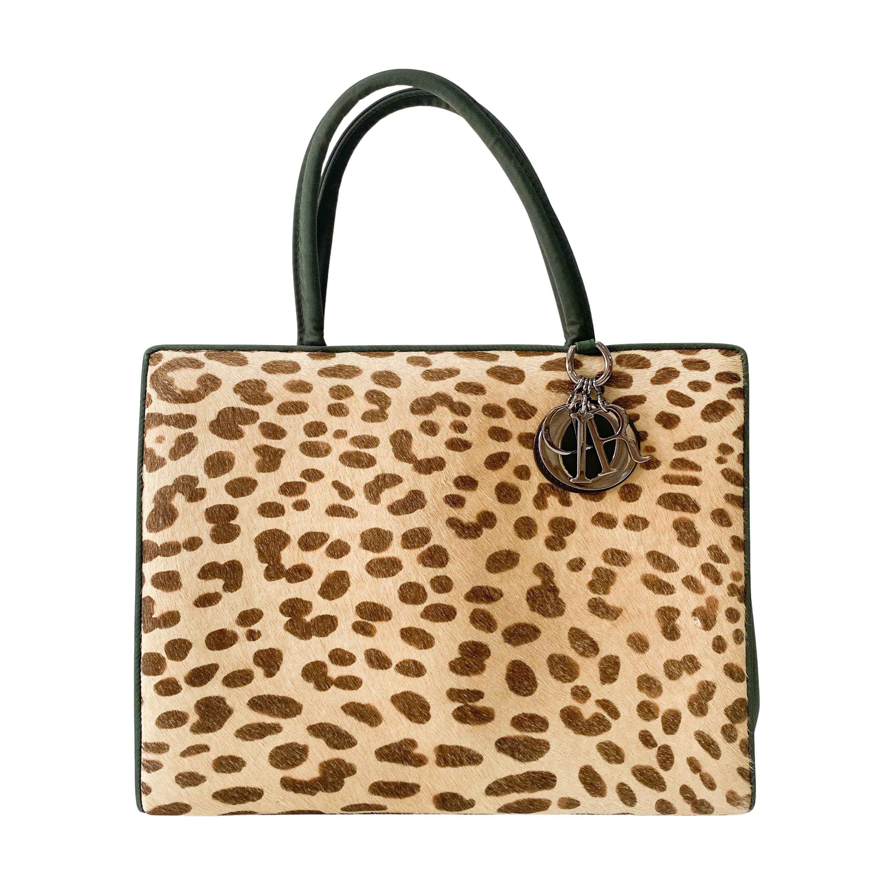 Leopard Print Pony Hair Handbag