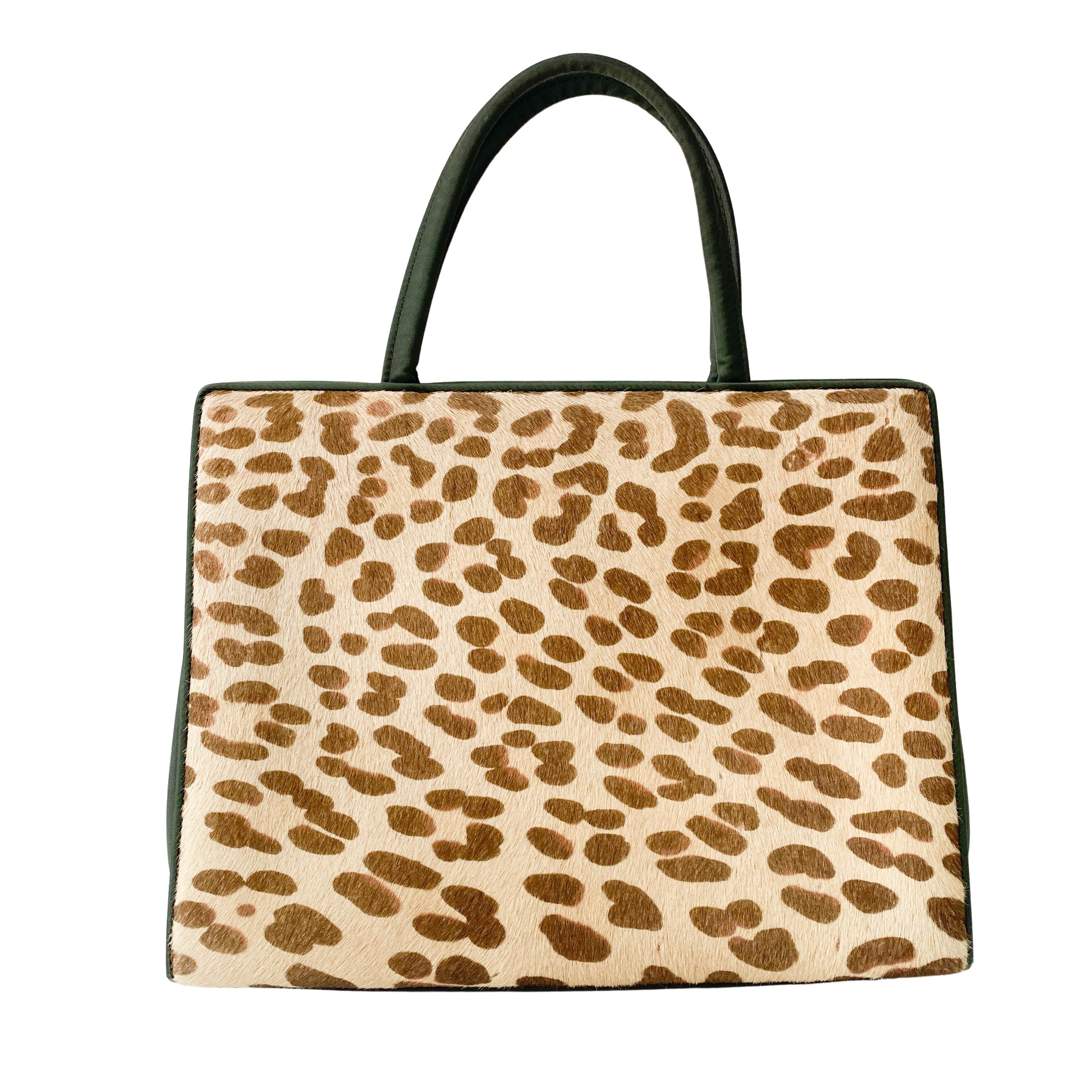 Leopard Print Pony Hair Handbag