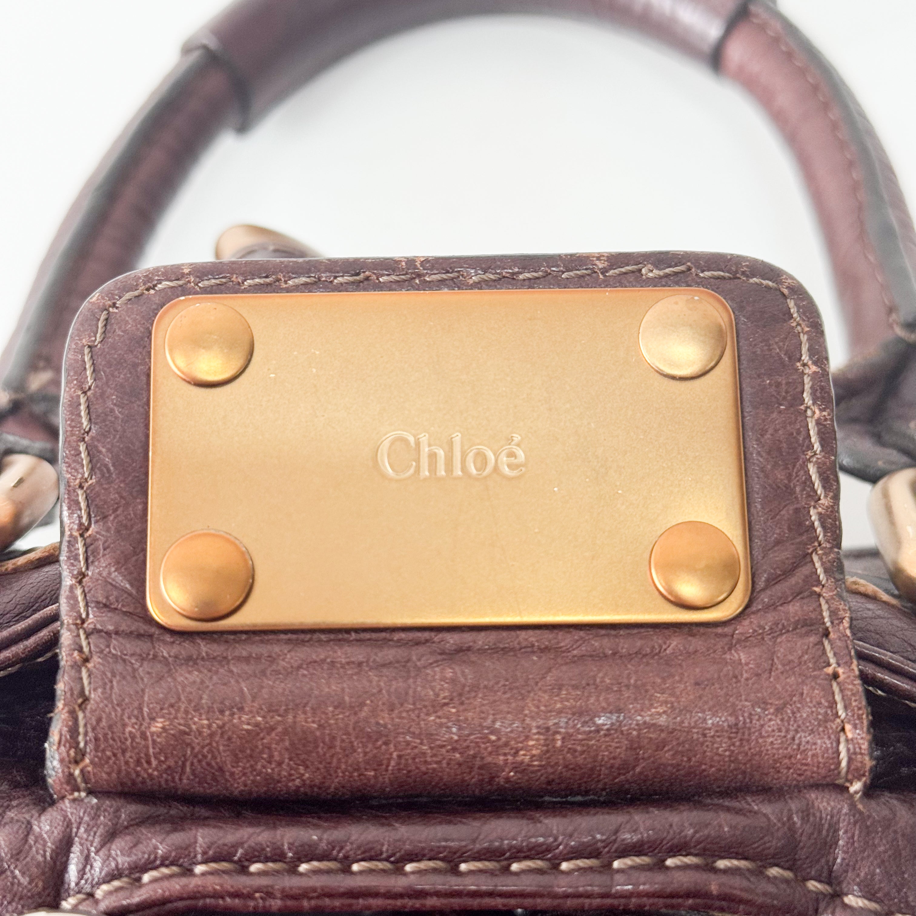 Mini Paddington Brown Leather Hand Bag