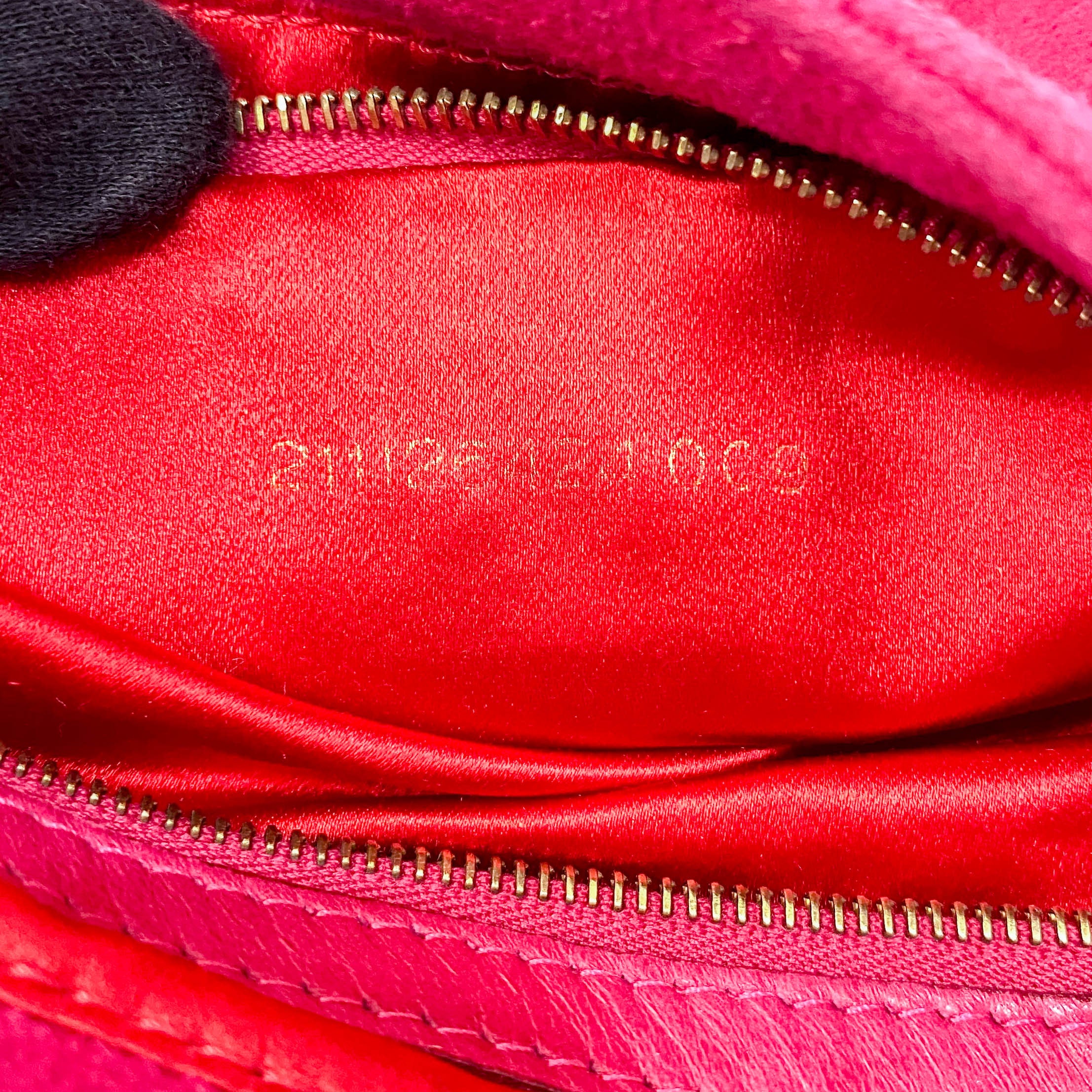 Pink Baguette Suede Bag