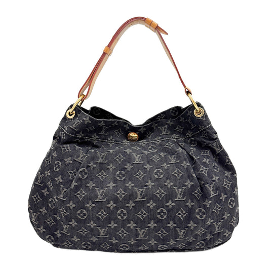 Daily PM Black Monogram Denim Shoulder Bag