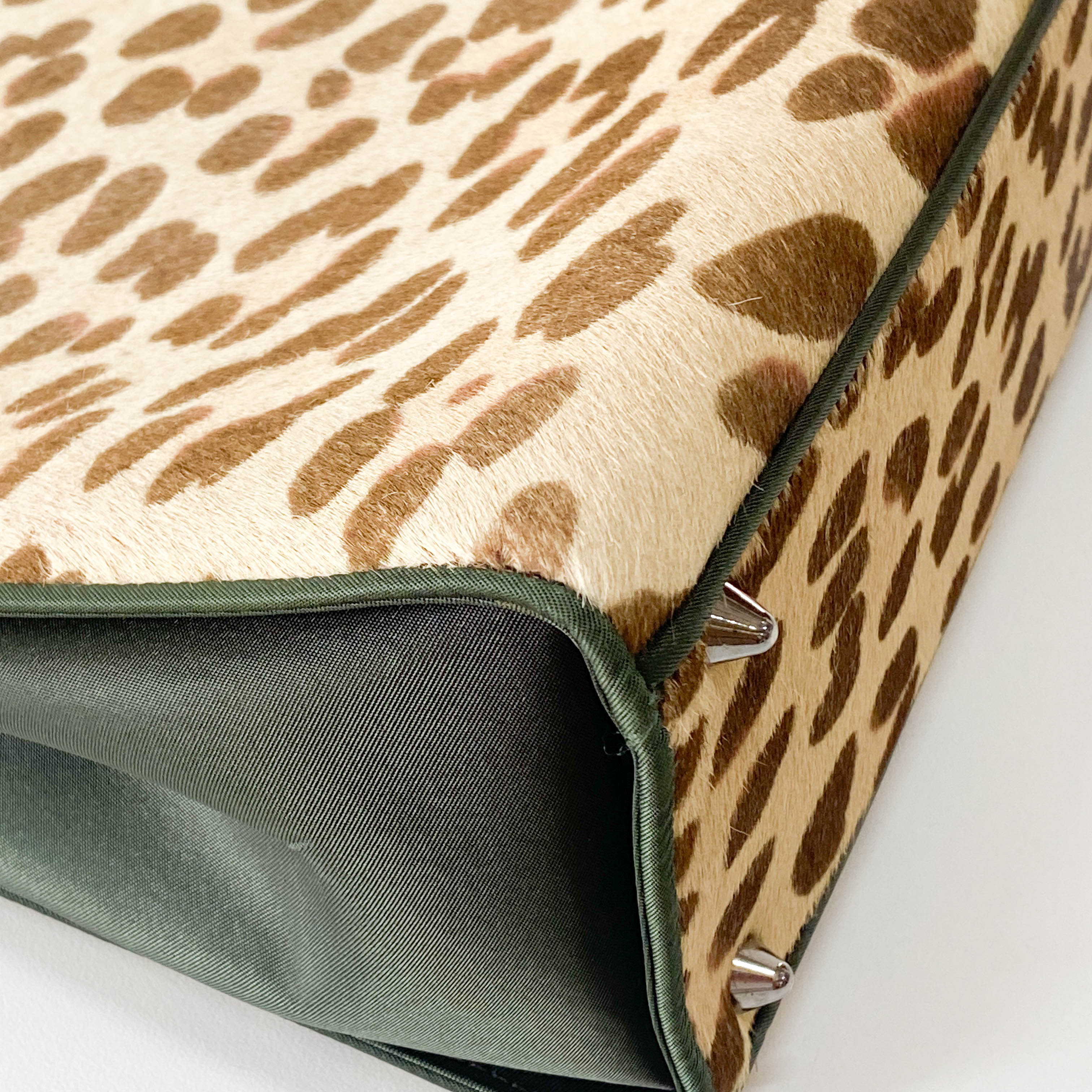 Leopard Print Pony Hair Handbag