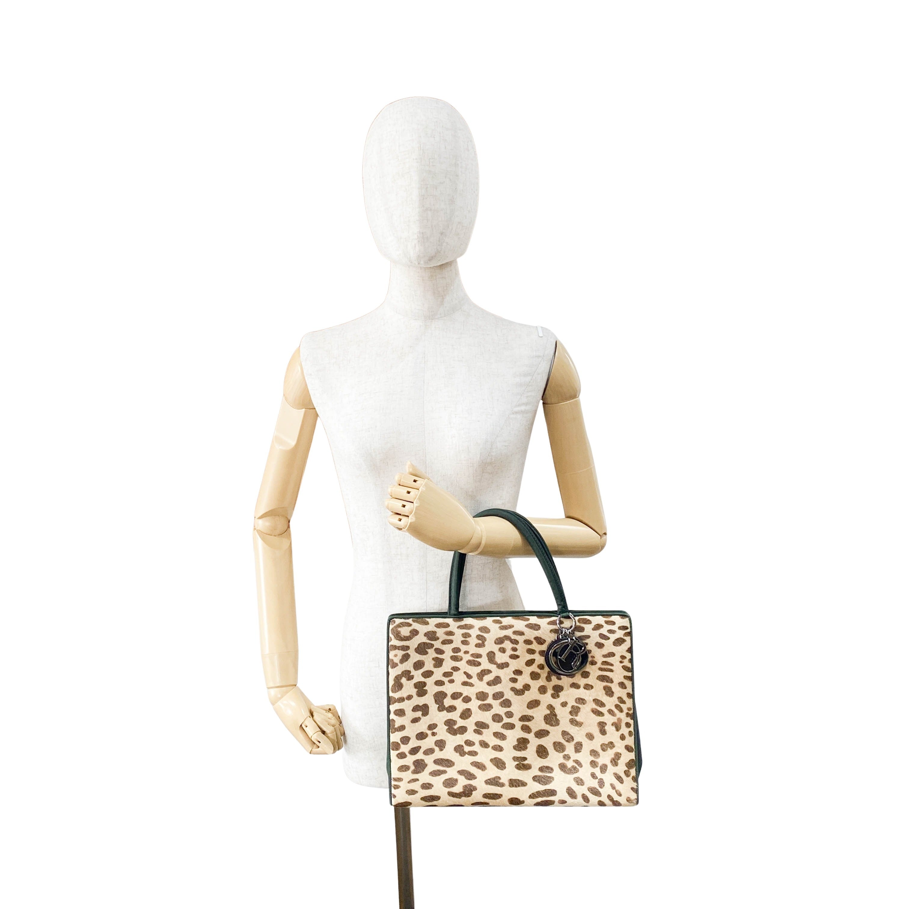 Leopard Print Pony Hair Handbag
