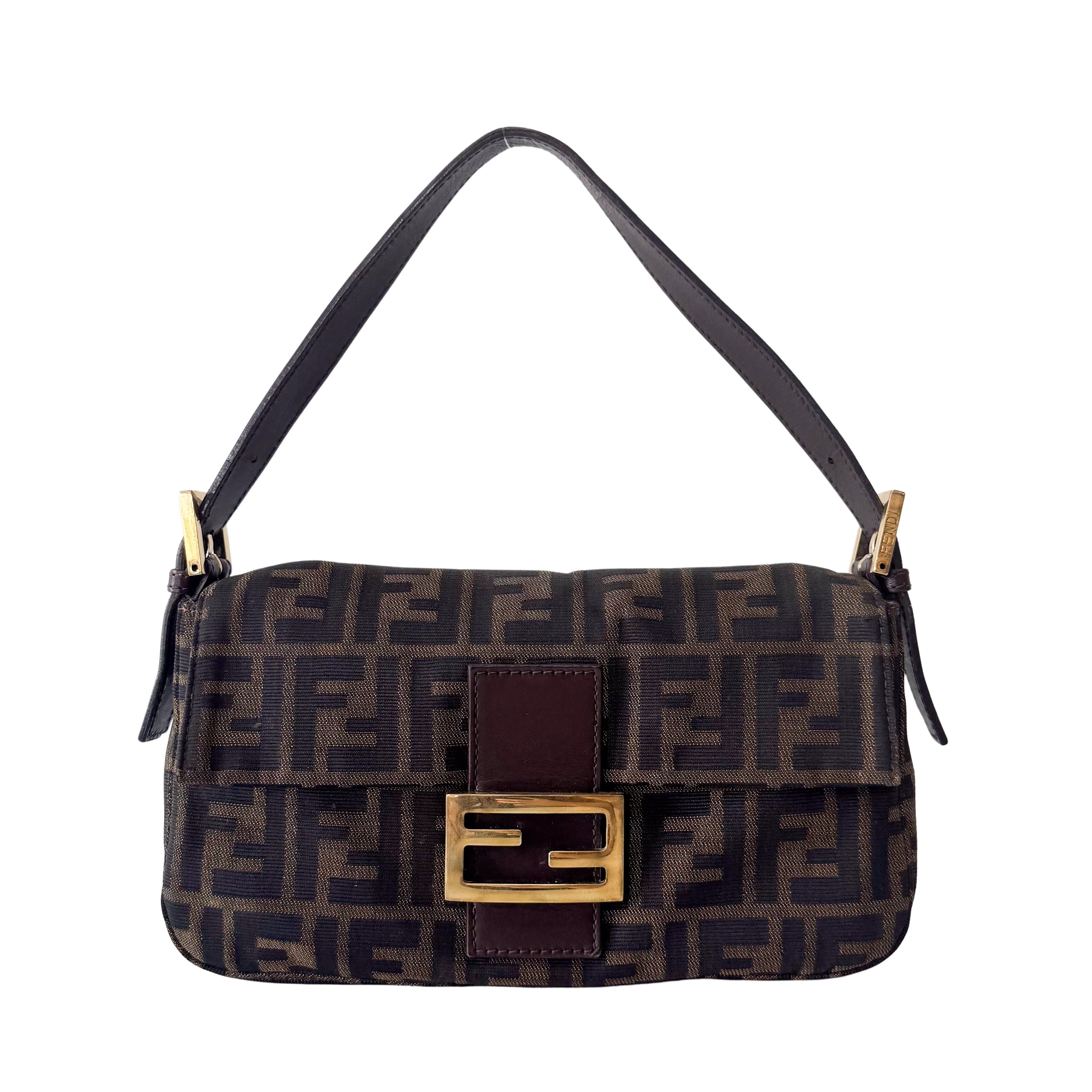 Zucca Baguette Brown Shoulder Bag