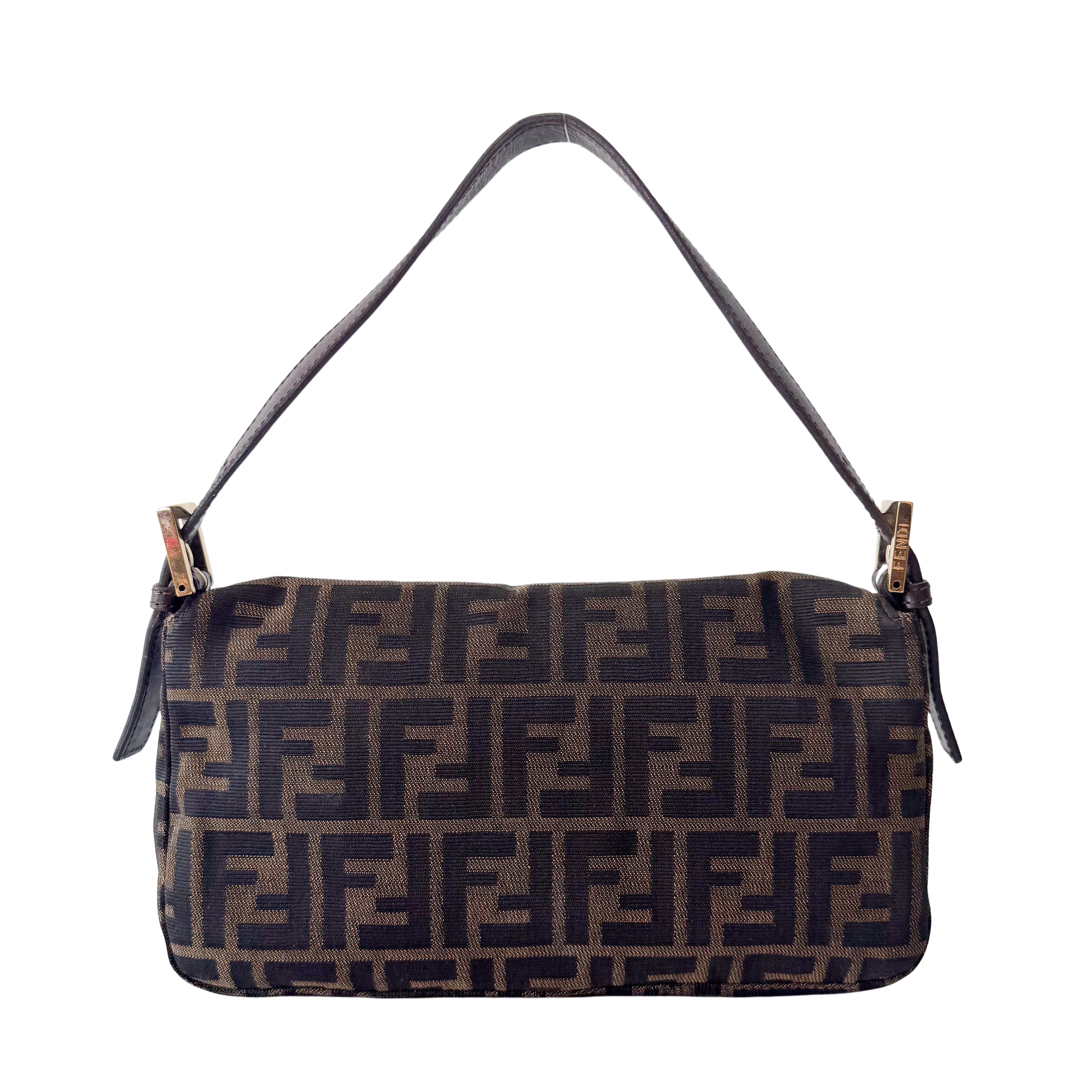 Zucca Baguette Brown Shoulder Bag