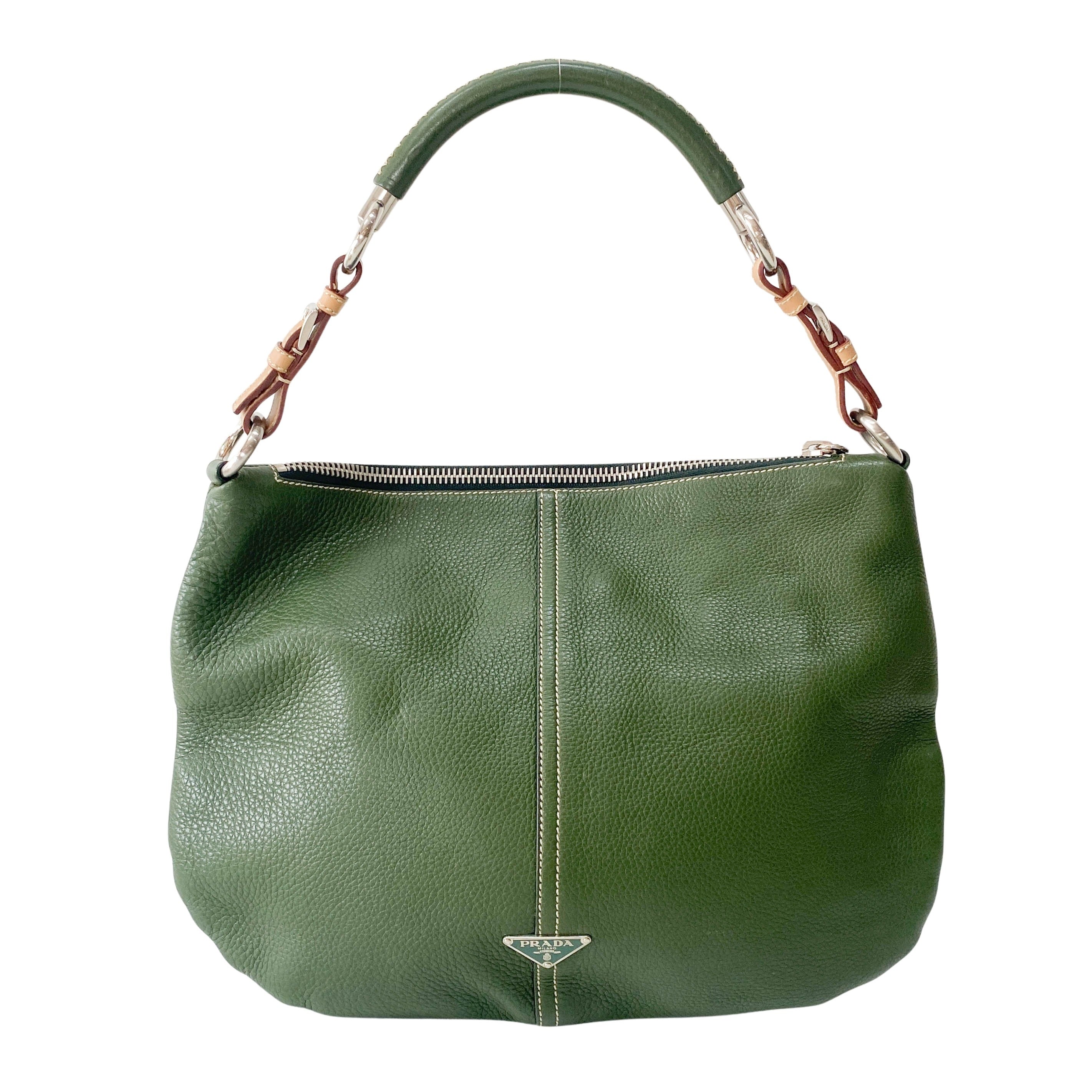 Green Leather Shoulder Bag