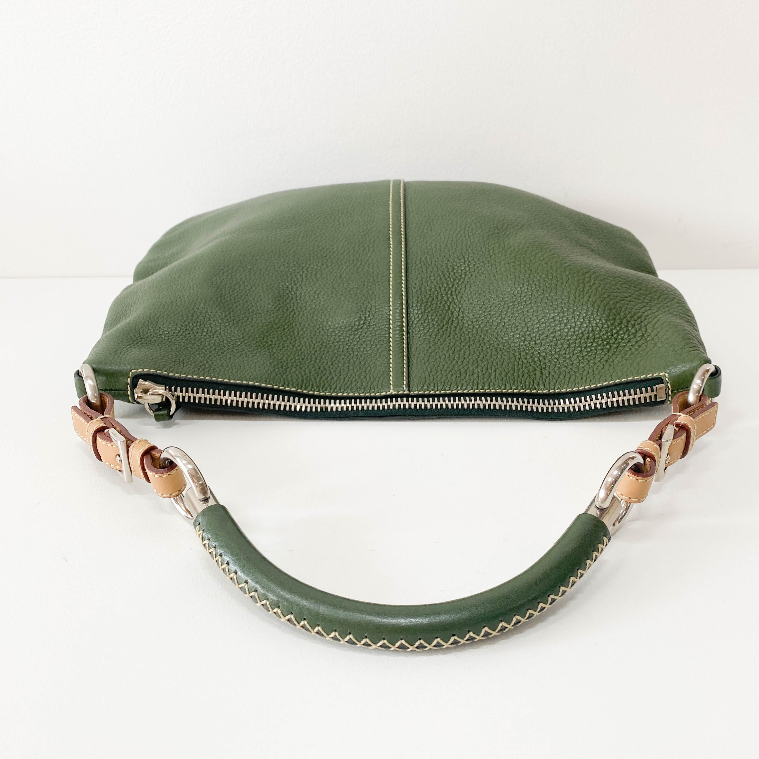 Green Leather Shoulder Bag