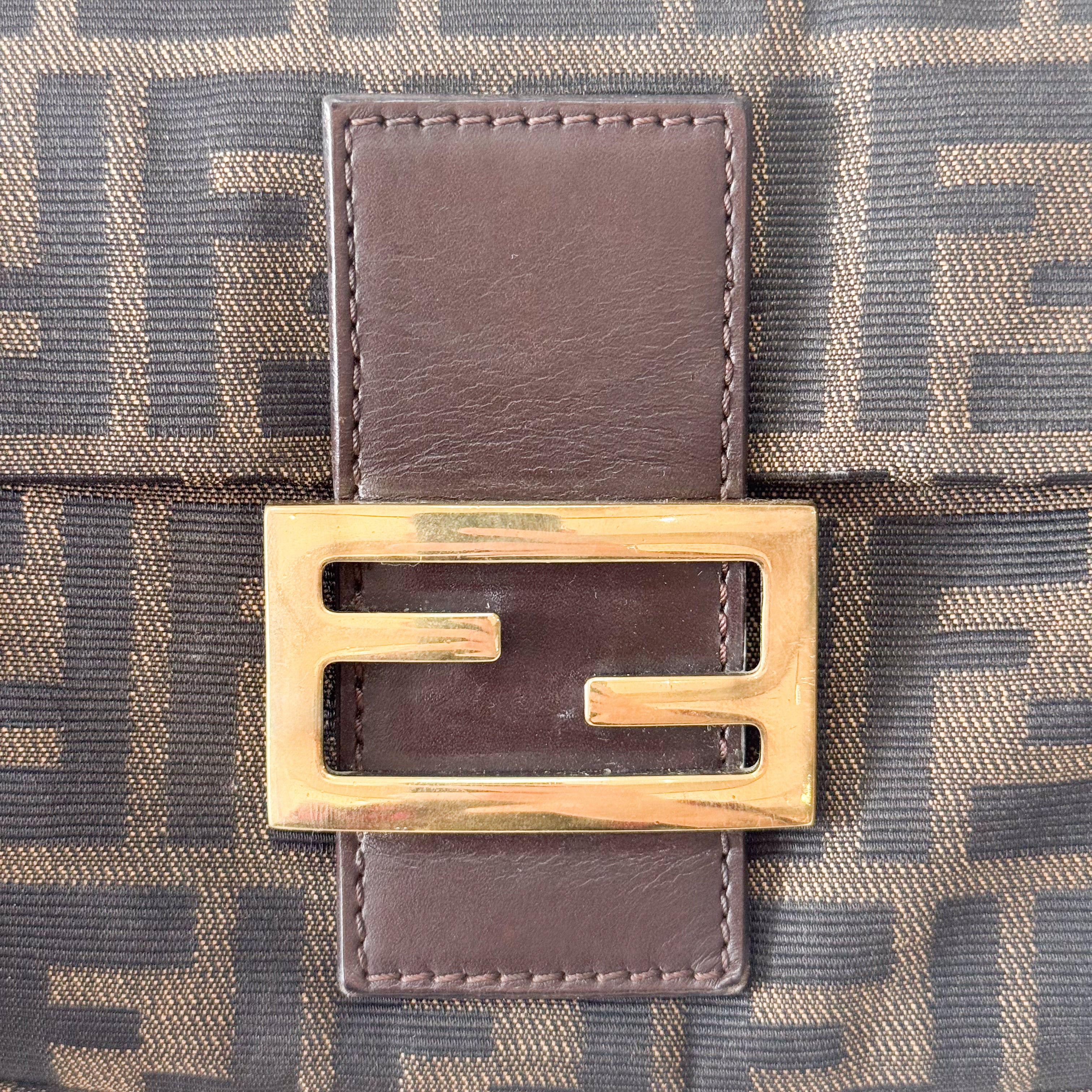 Zucca Baguette Brown Shoulder Bag