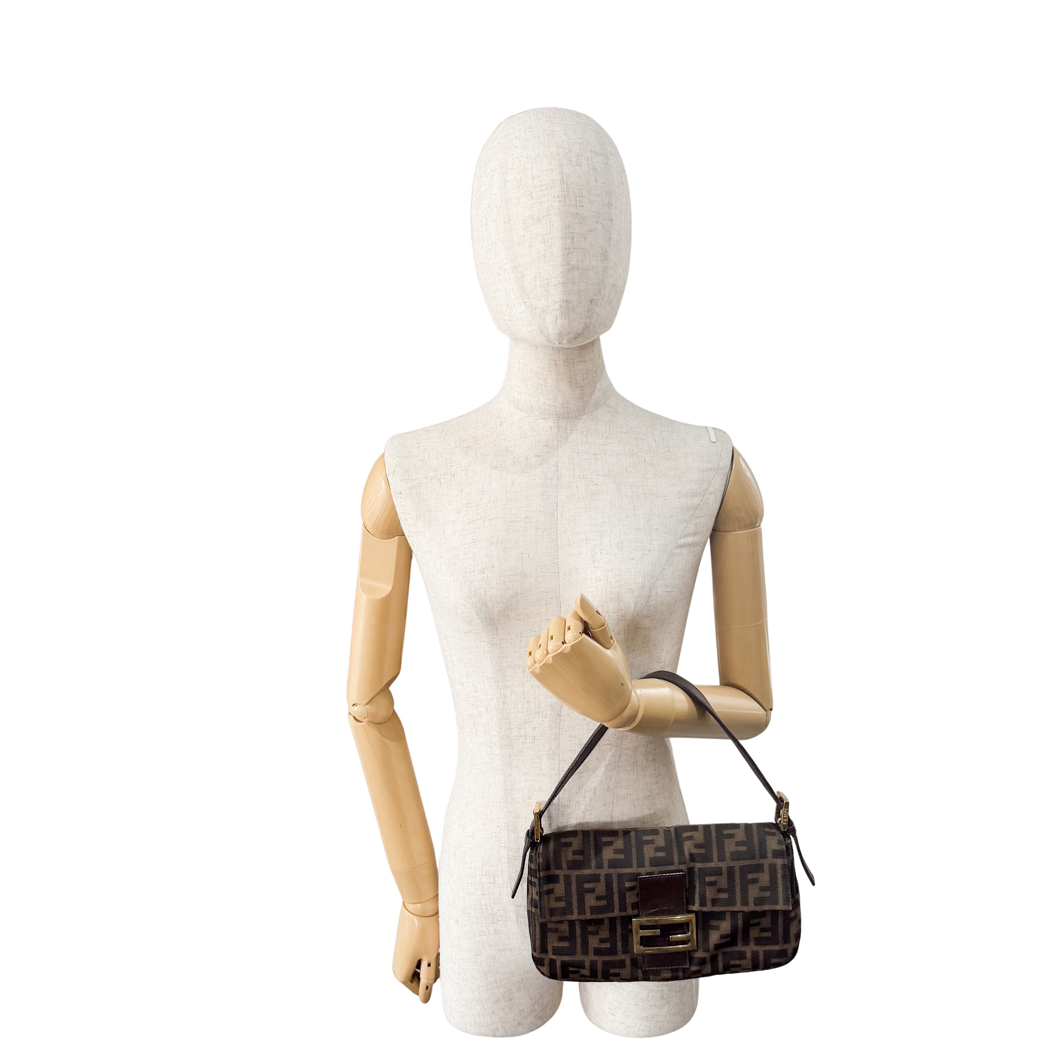 Zucca Baguette Brown Shoulder Bag