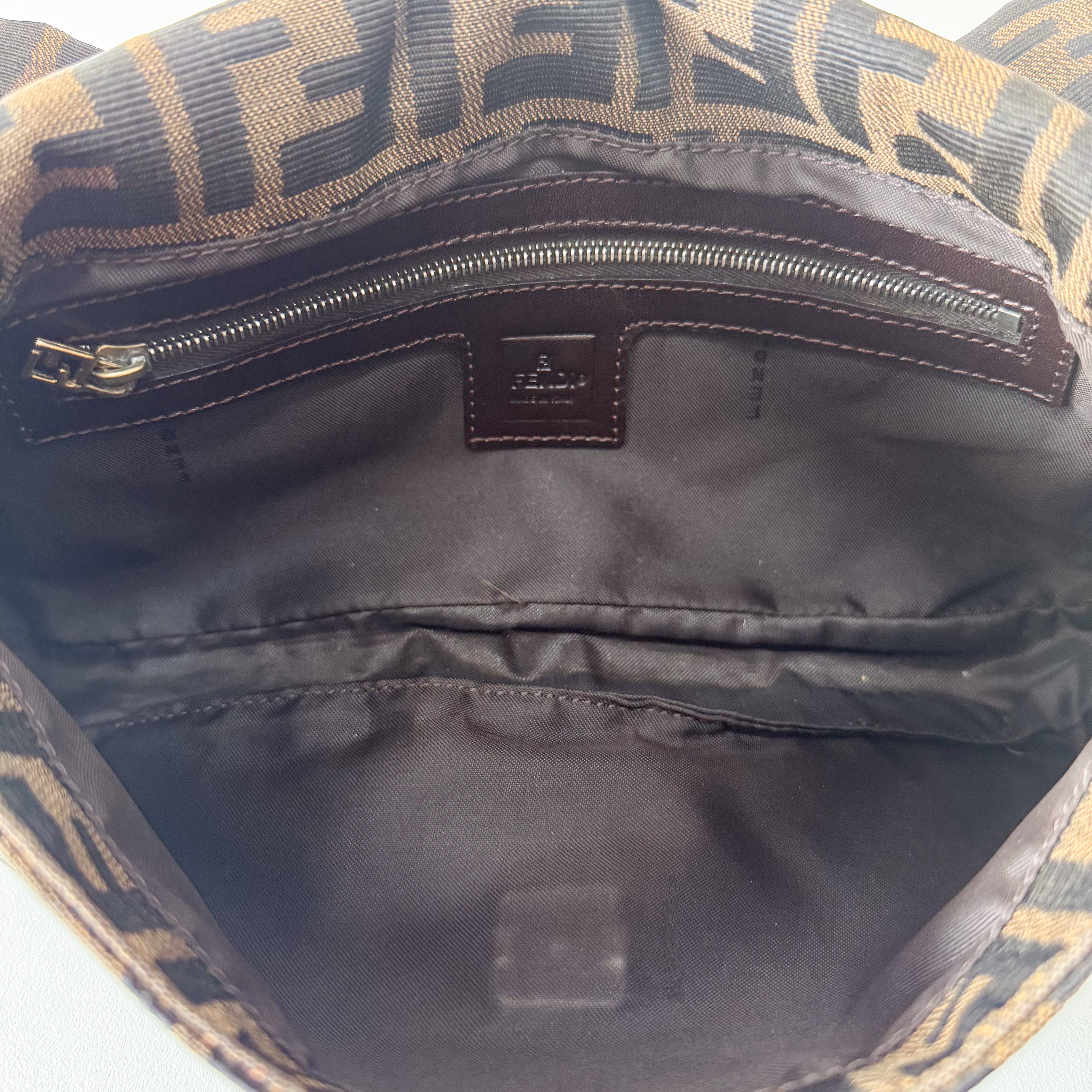 Zucca Baguette Brown Shoulder Bag