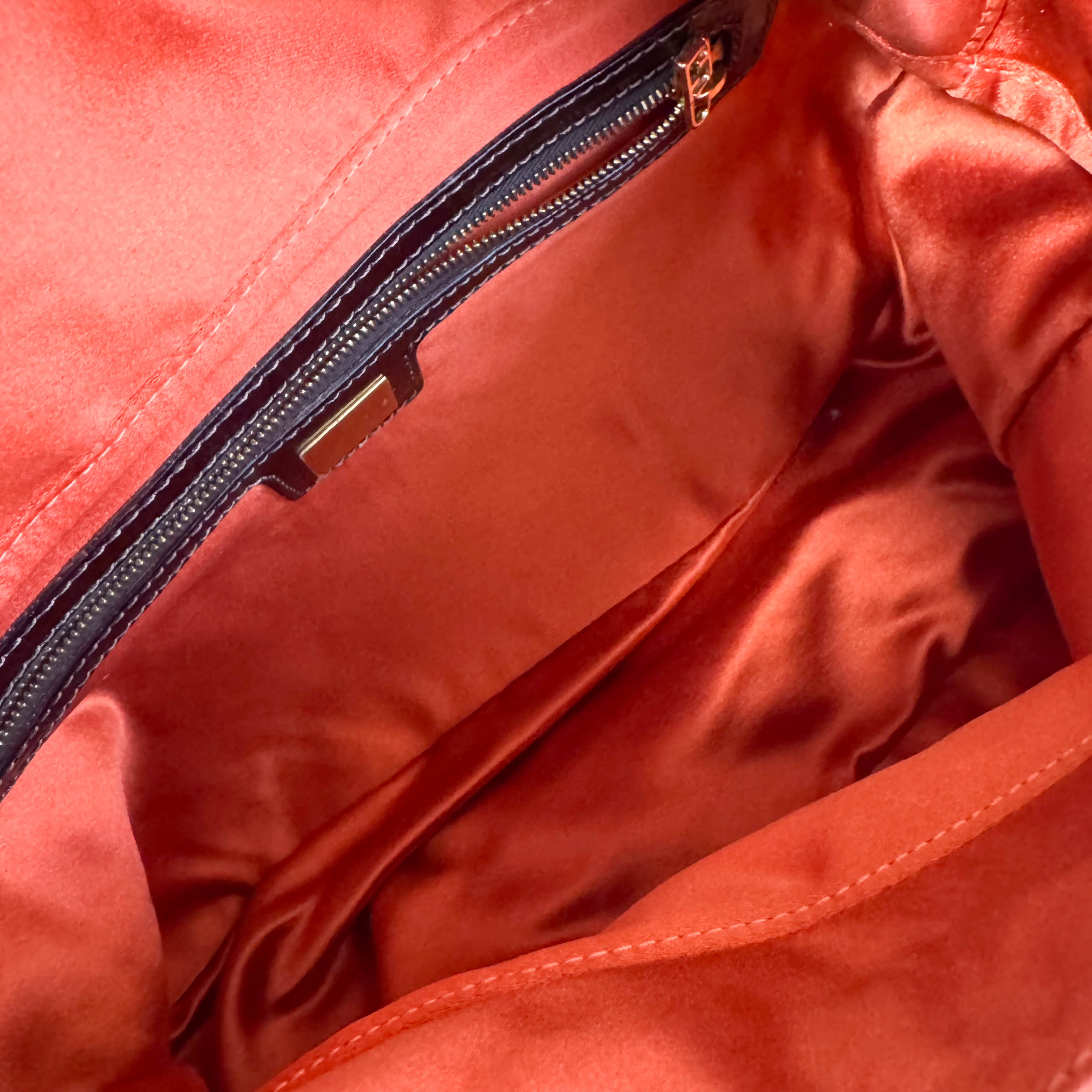 Mamma Baguette Gold Beaded Shoulder Bag