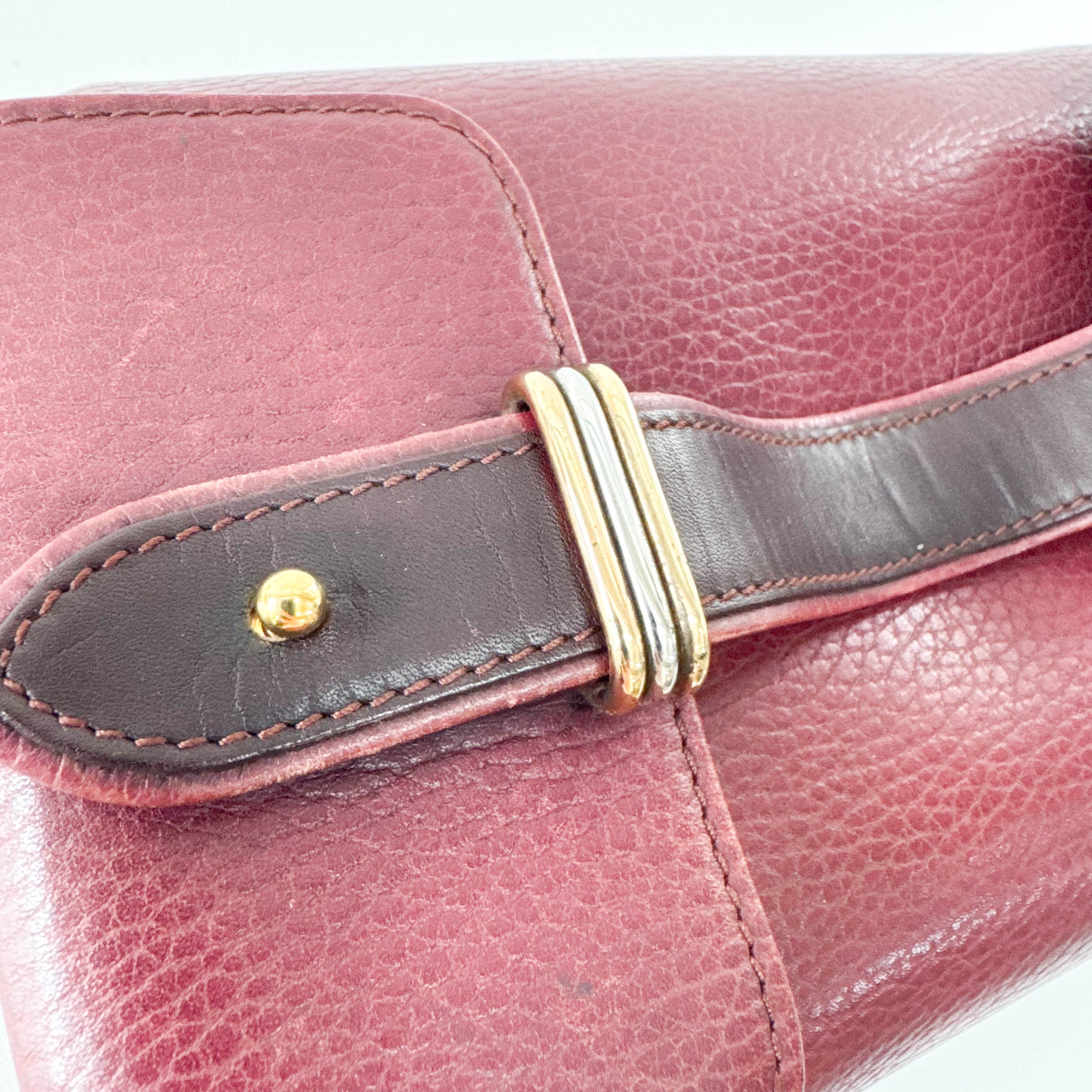 Vanity Must x Trinity Red Leather Bag