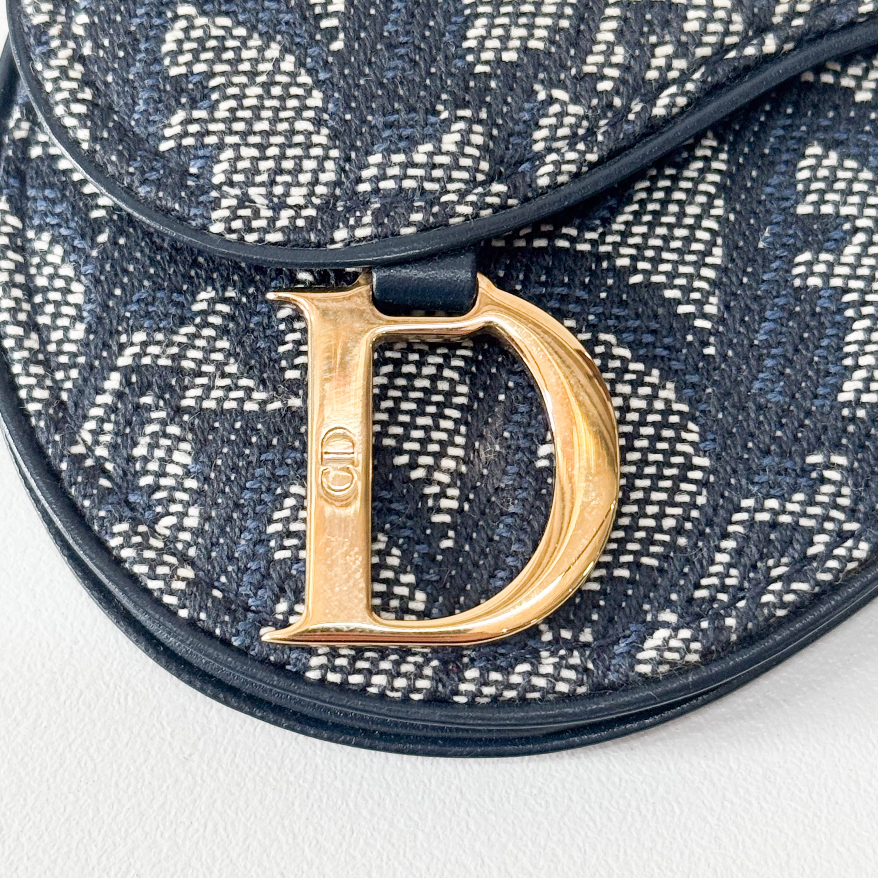 Saddle Mini Navy Trotter Coin Case