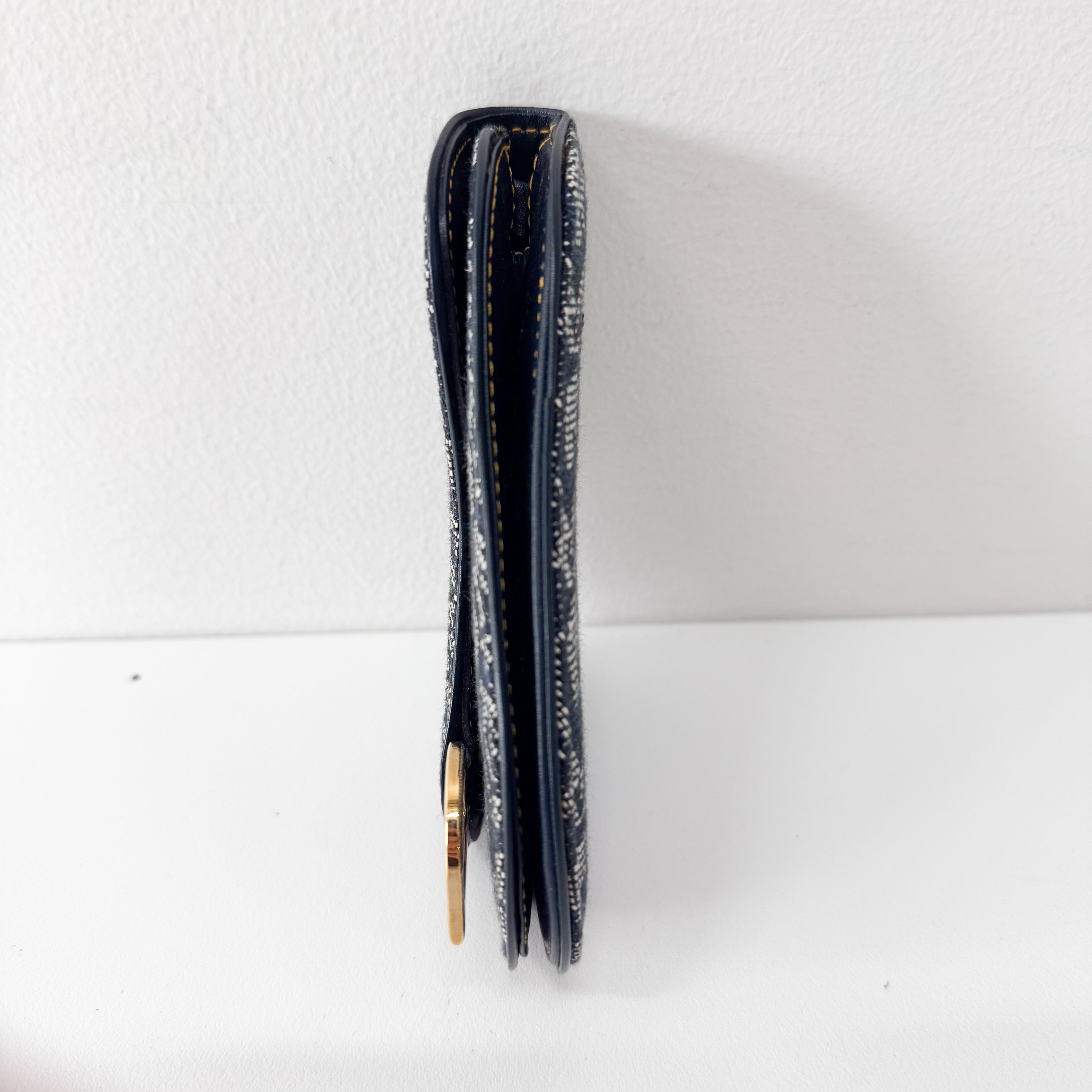 Saddle Mini Navy Trotter Coin Case