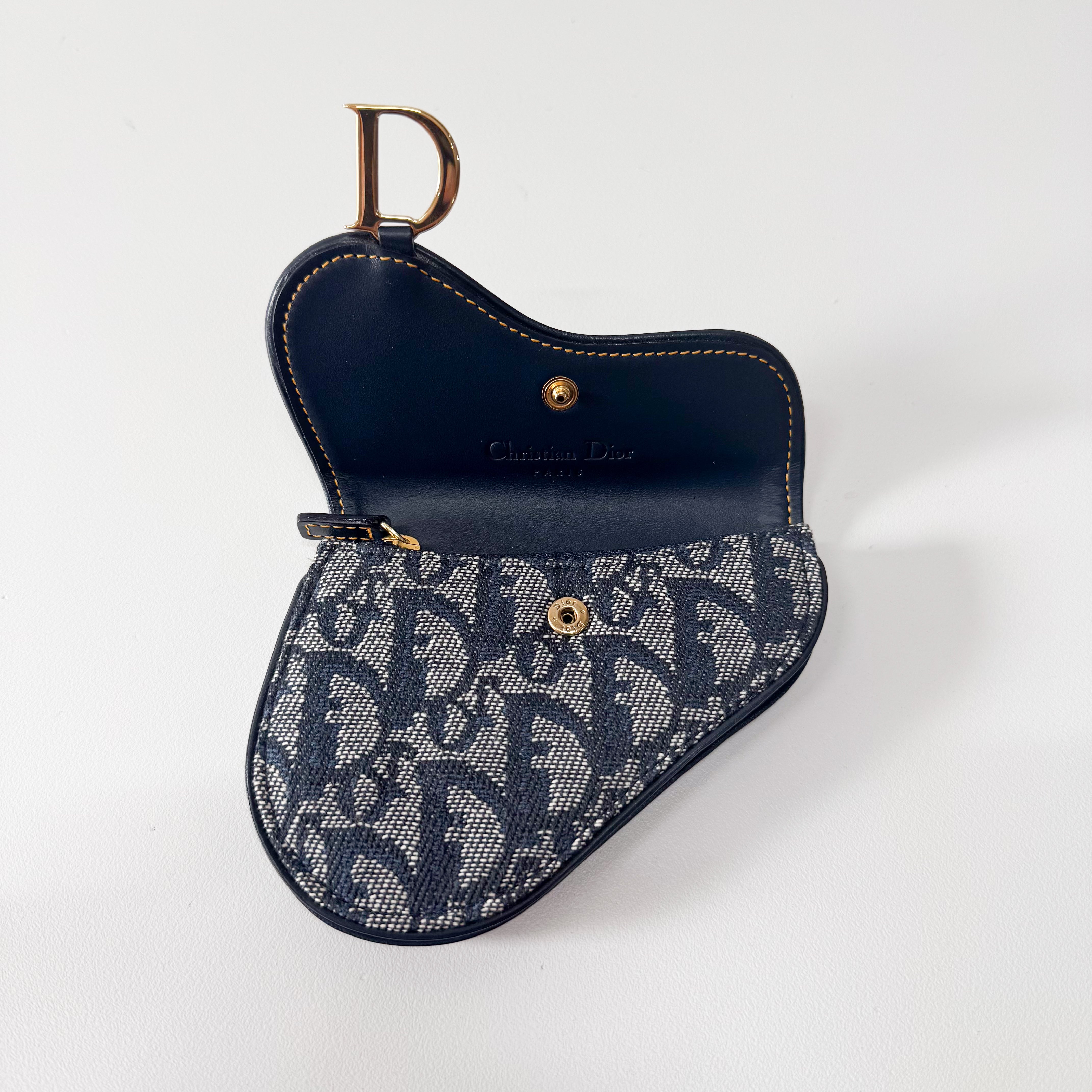 Saddle Mini Navy Trotter Coin Case