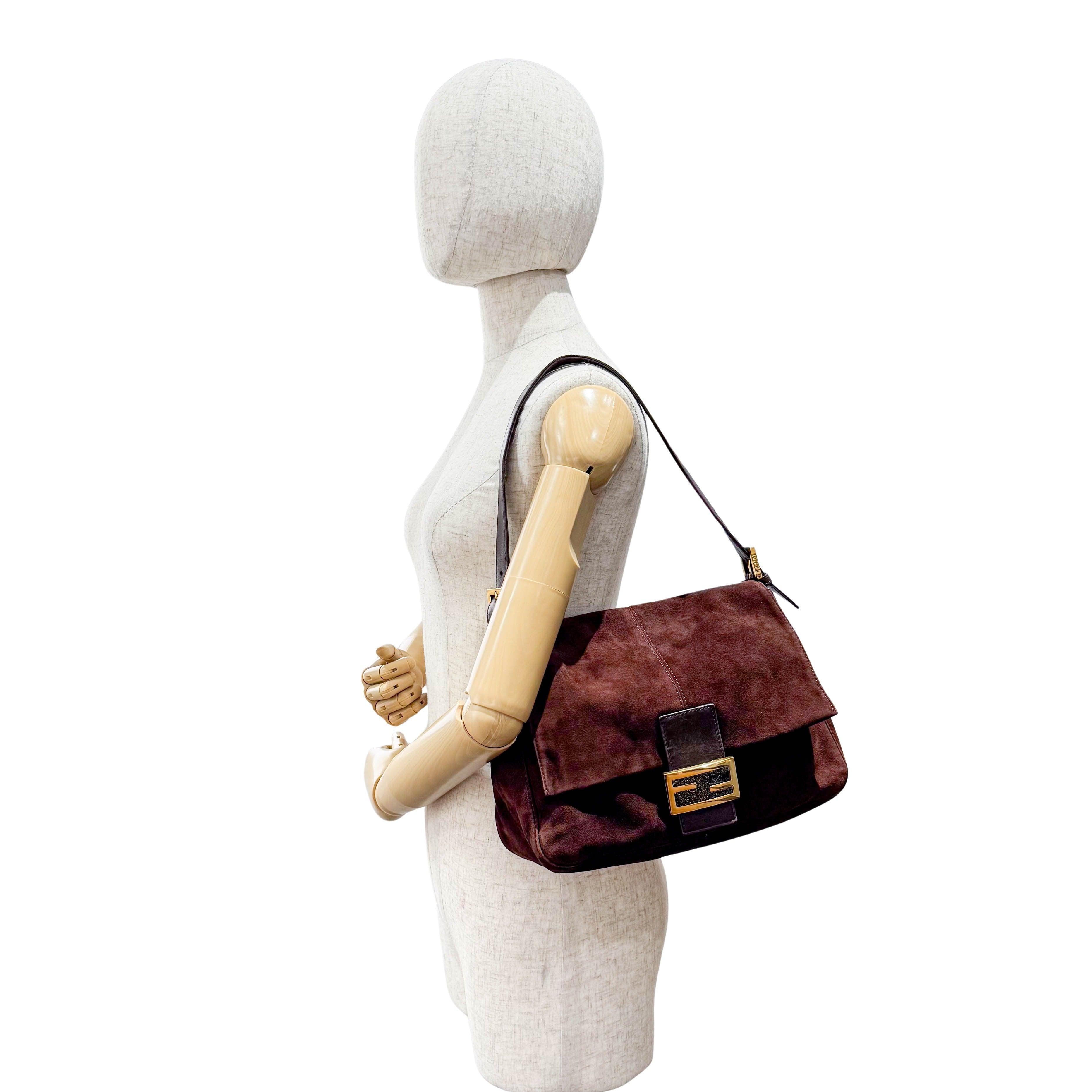 Mamma Baguette Suede Bag