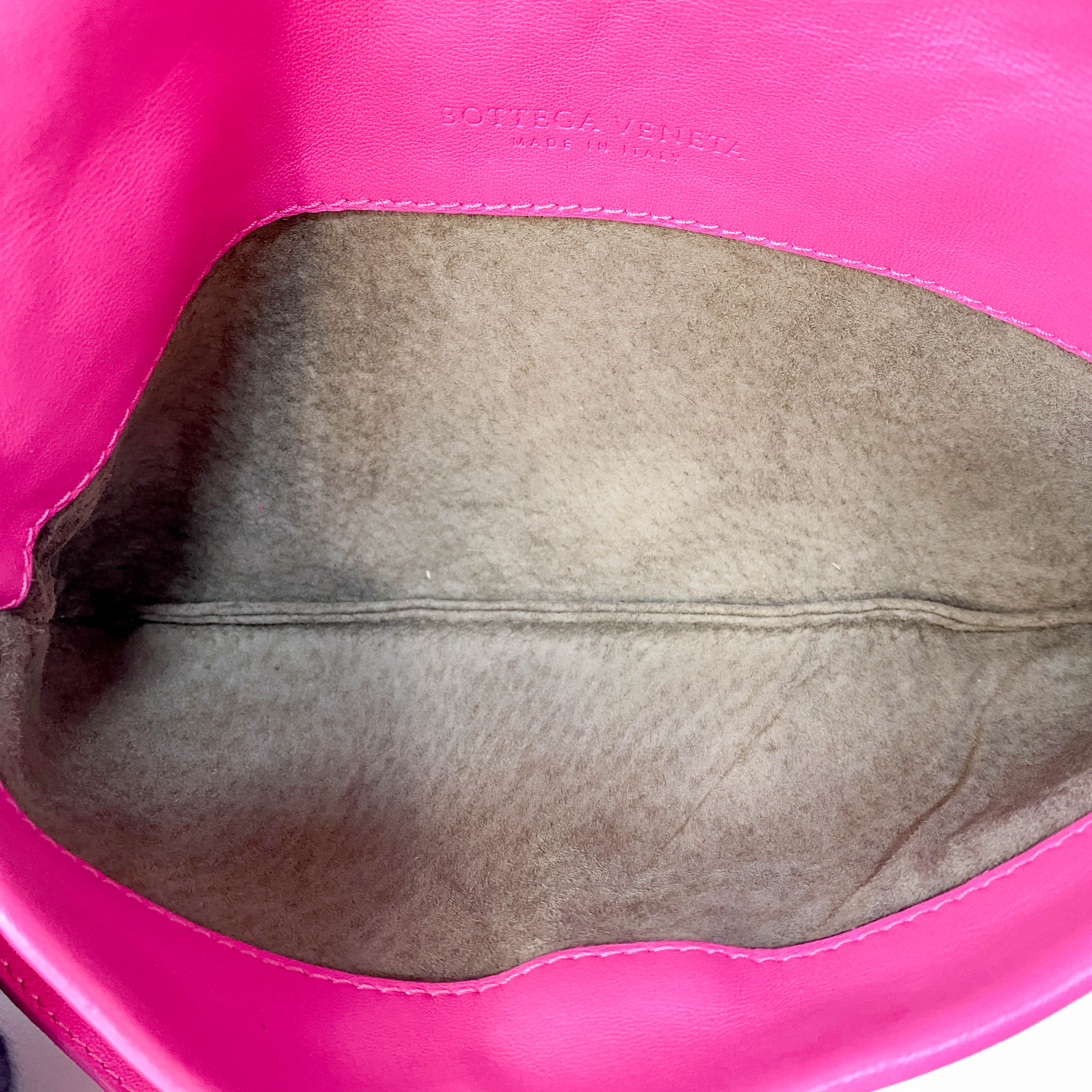 Intrecciato Pink Leather Bag