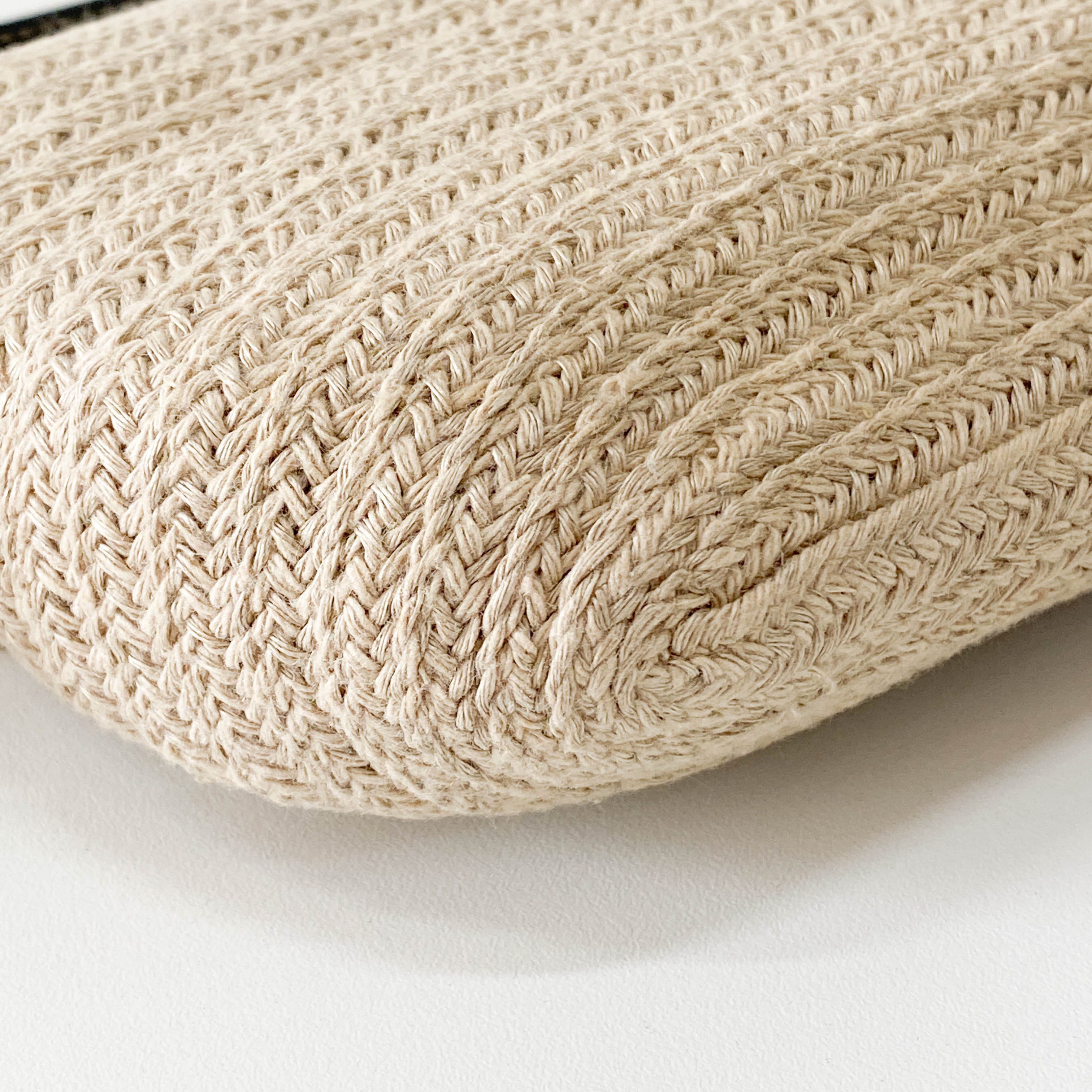 Baguette Beige Raffia Shoulder Bag