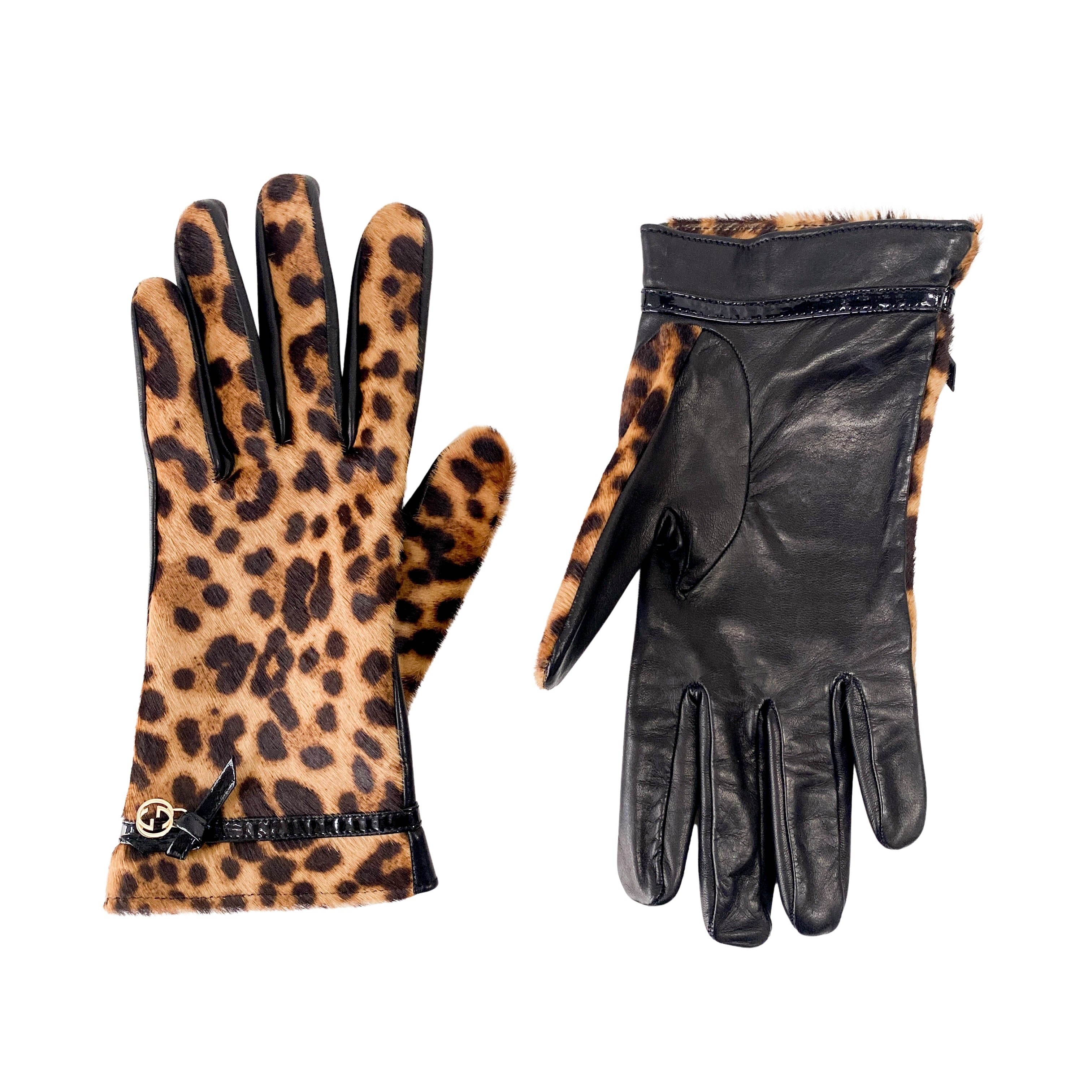 Leopard Print Gloves