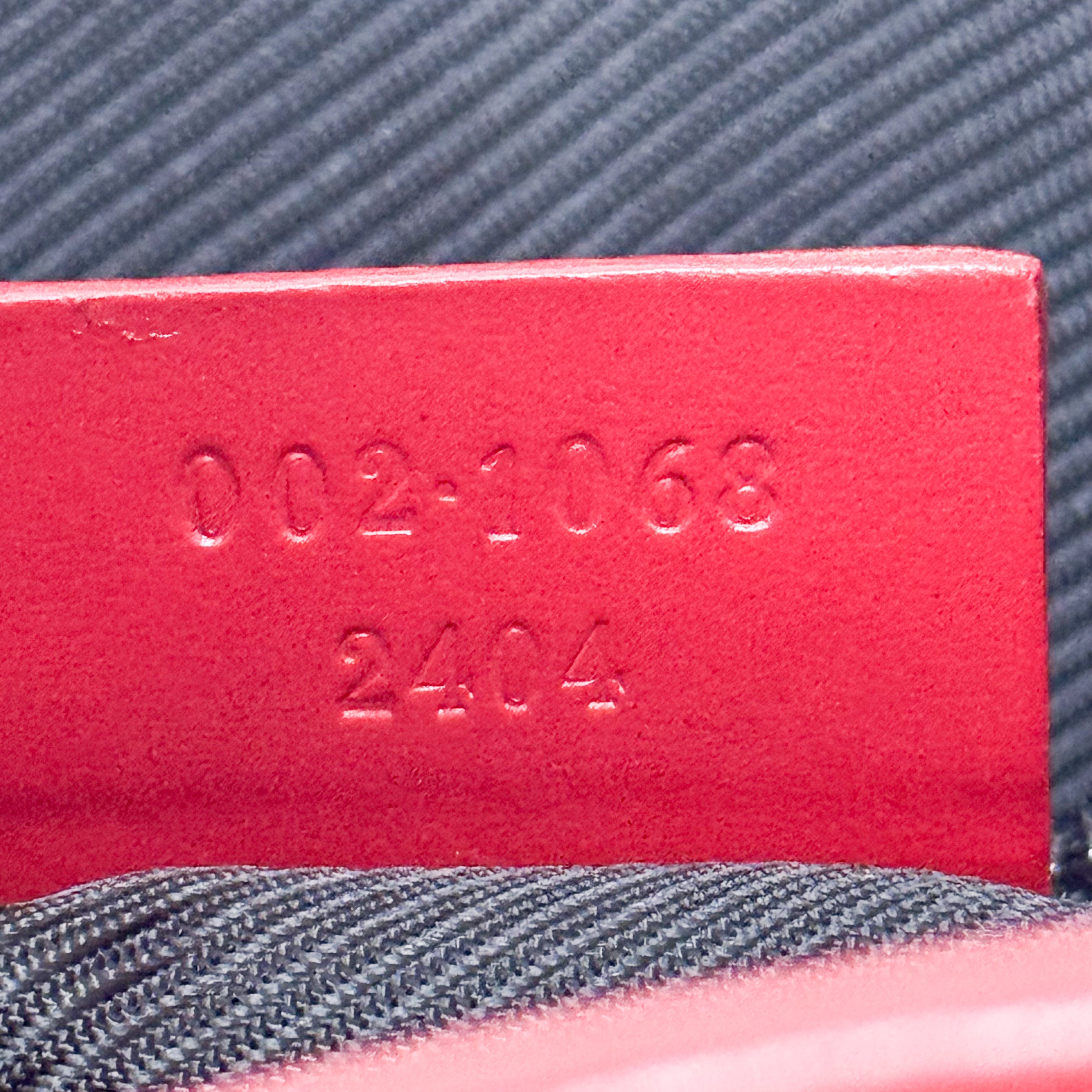 Jackie GG Canvas Mini Red Shoulder Bag