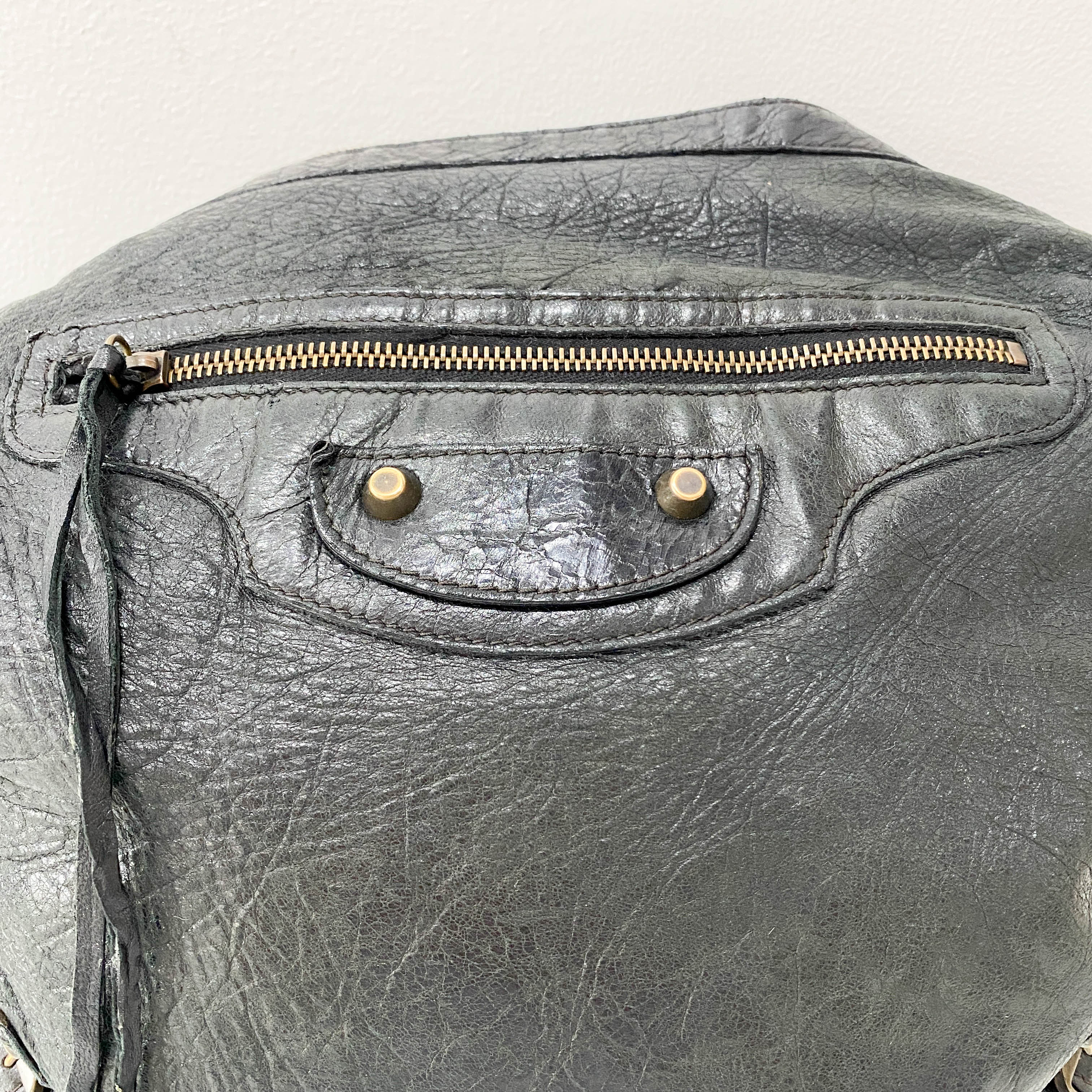 Work Black Leather Tote Bag