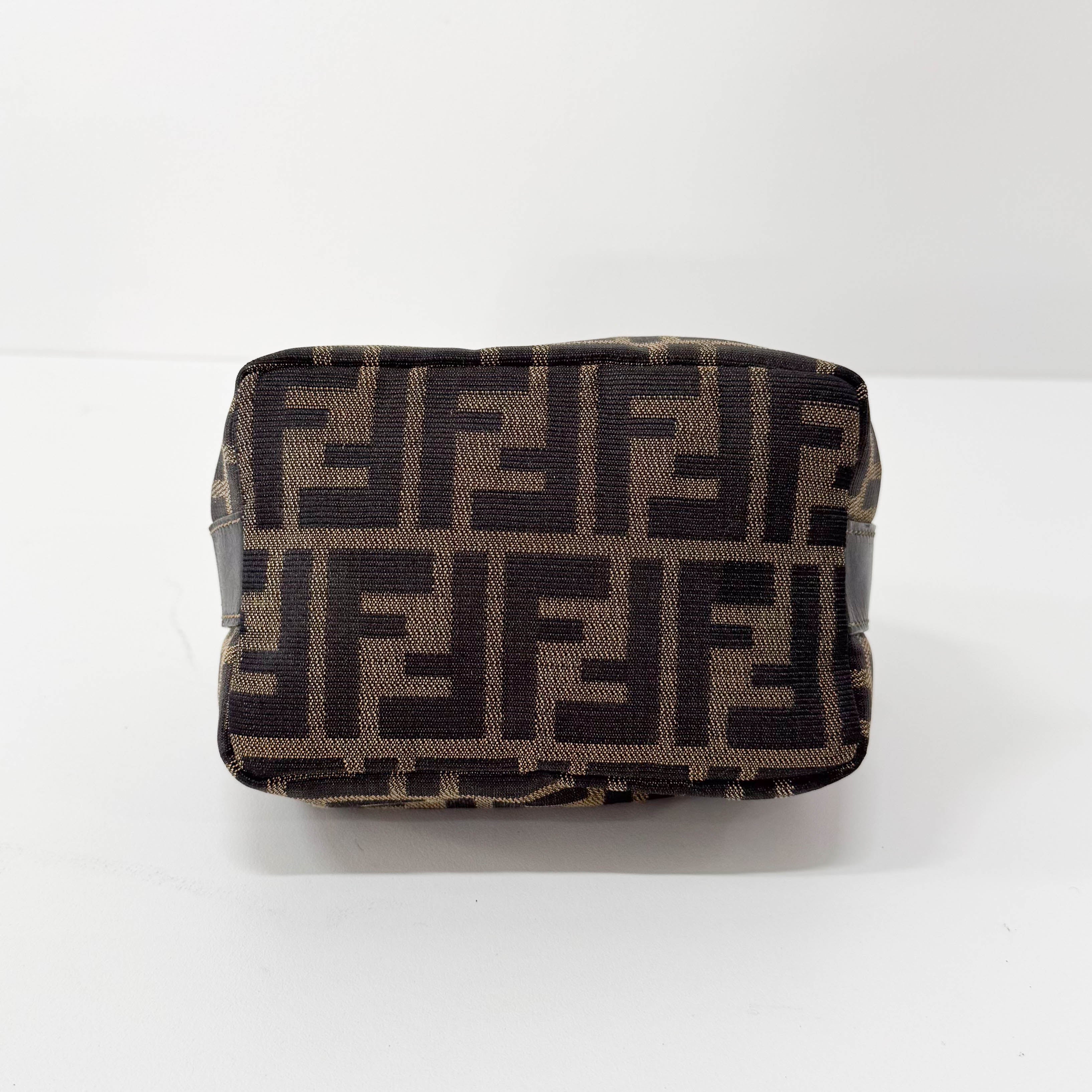 Zucca Mini Brown Canvas Pouch