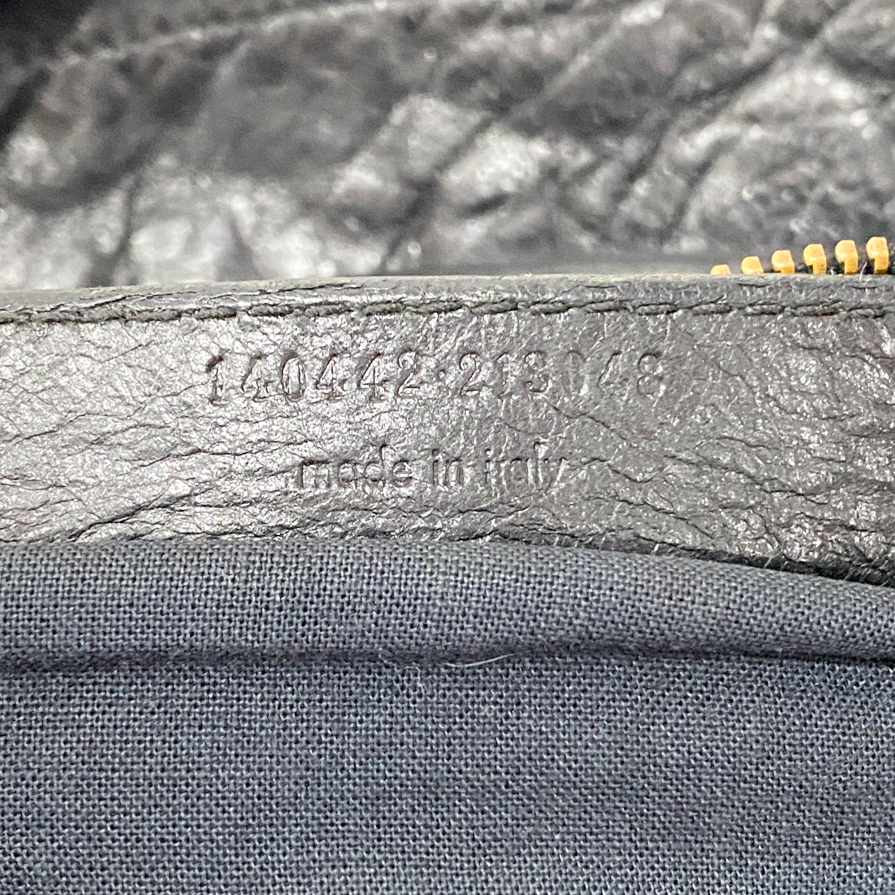 Work Black Leather Tote Bag