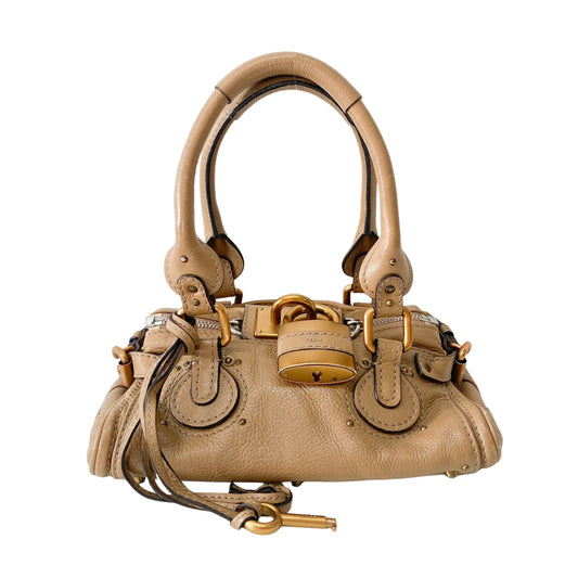 Paddington Mini Beige Shoulder Bag