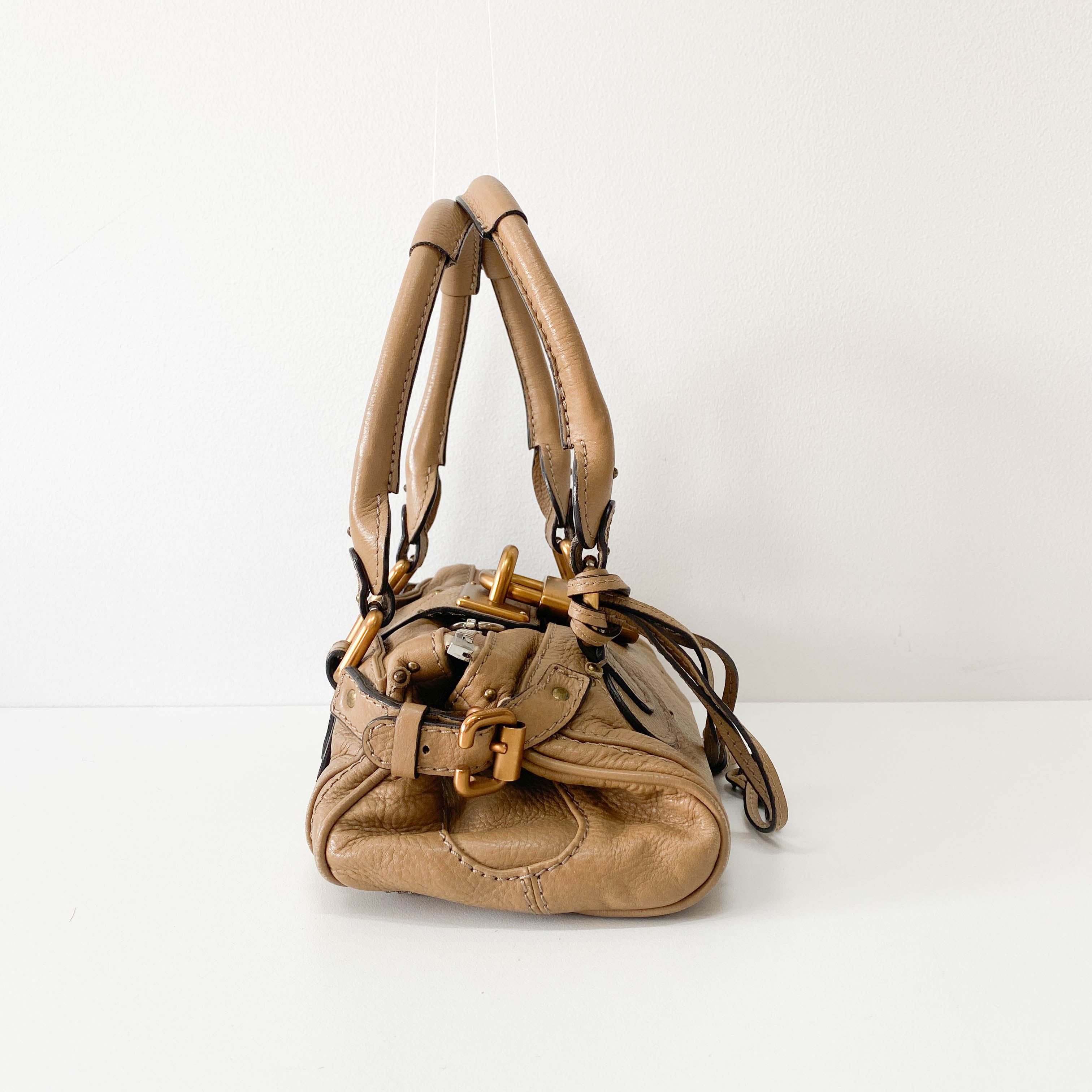 Paddington Mini Beige Shoulder Bag
