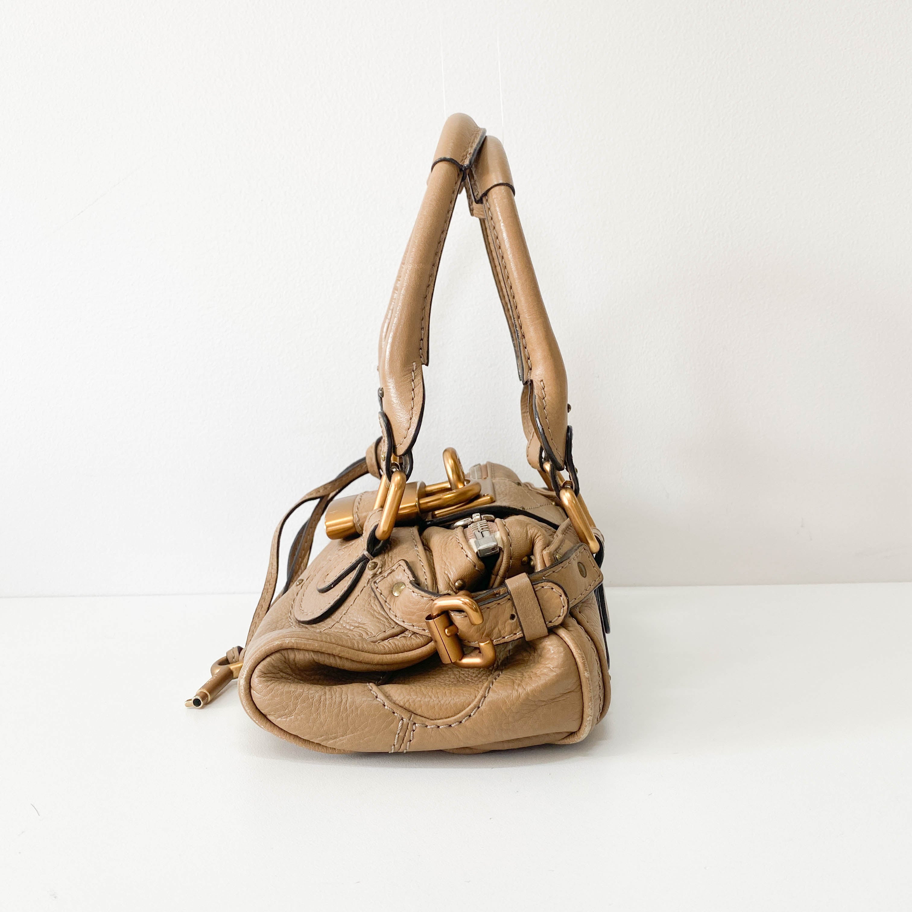 Paddington Mini Beige Shoulder Bag