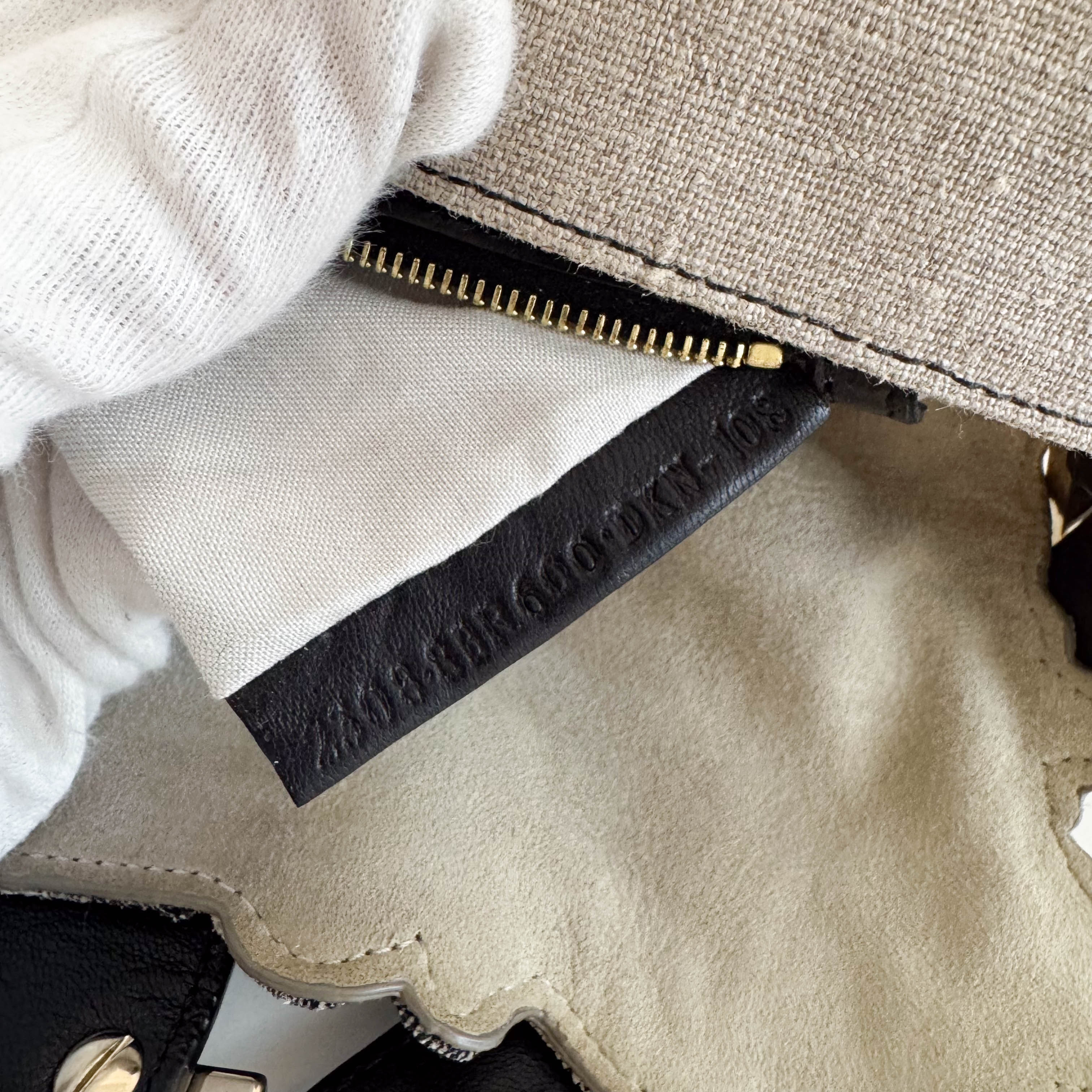 Baguette Raffia Flower Embroidered Shoulder Bag