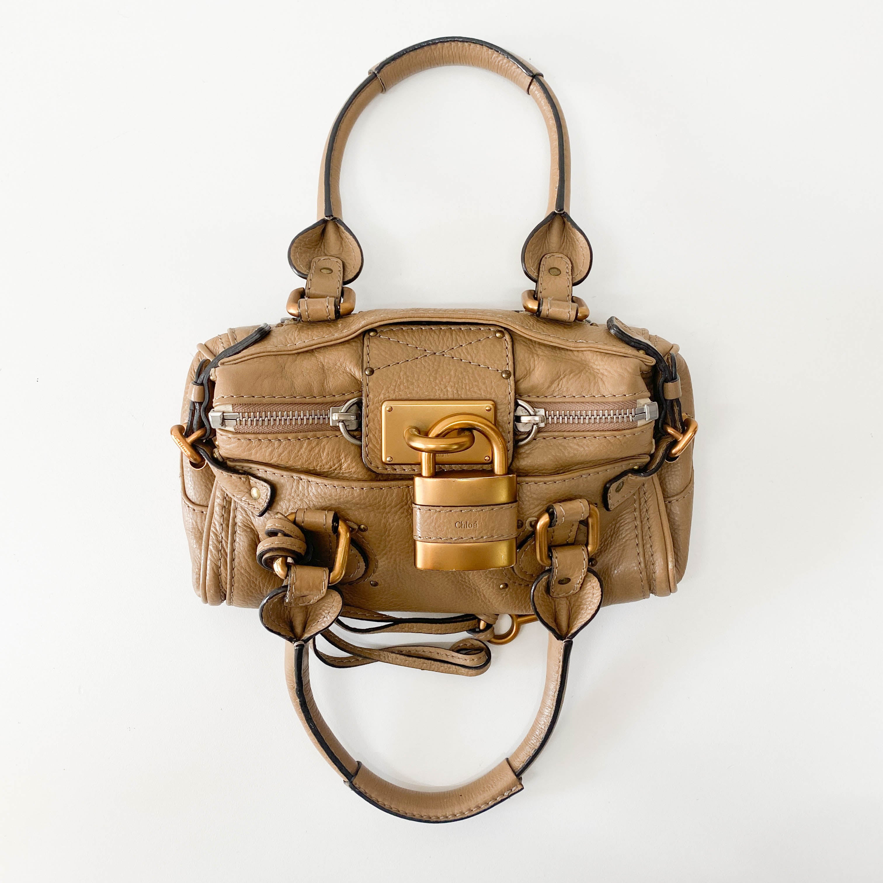 Paddington Mini Beige Shoulder Bag