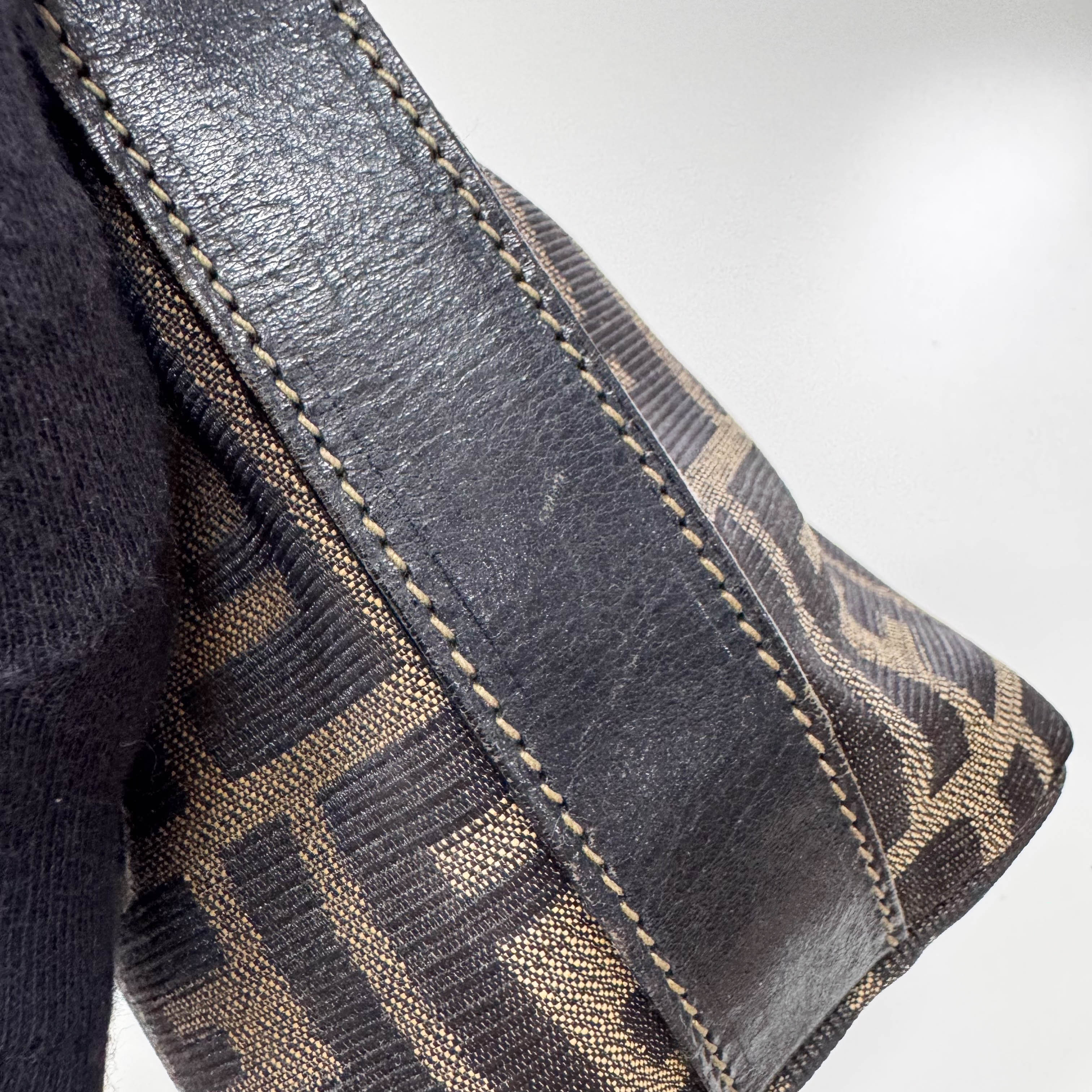 Zucca Mini Brown Canvas Pouch