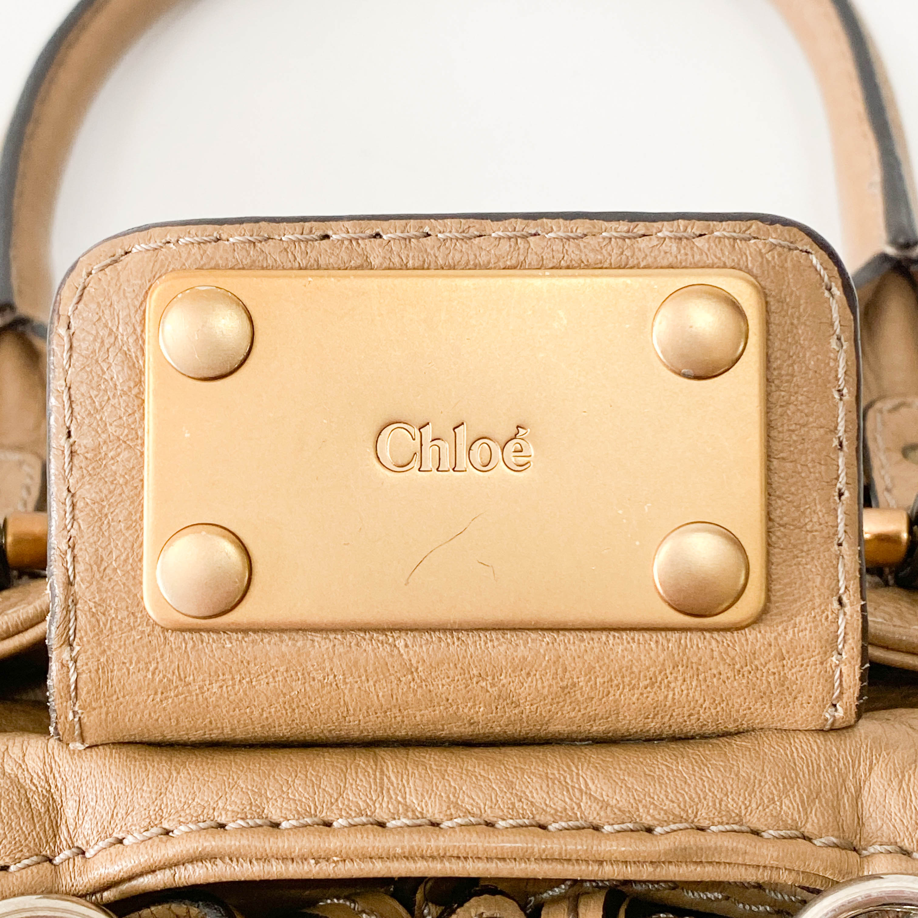 Paddington Mini Beige Shoulder Bag