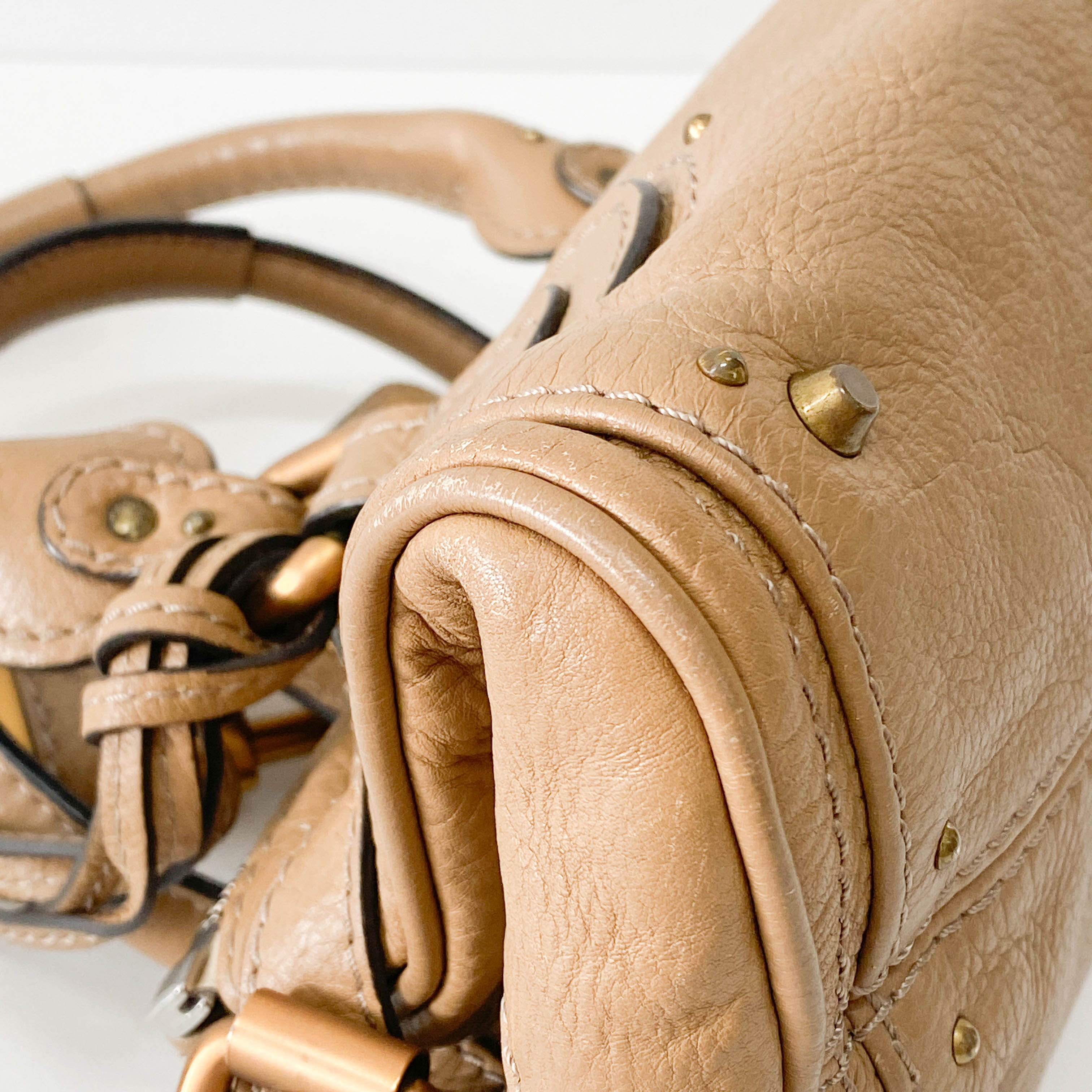 Paddington Mini Beige Shoulder Bag