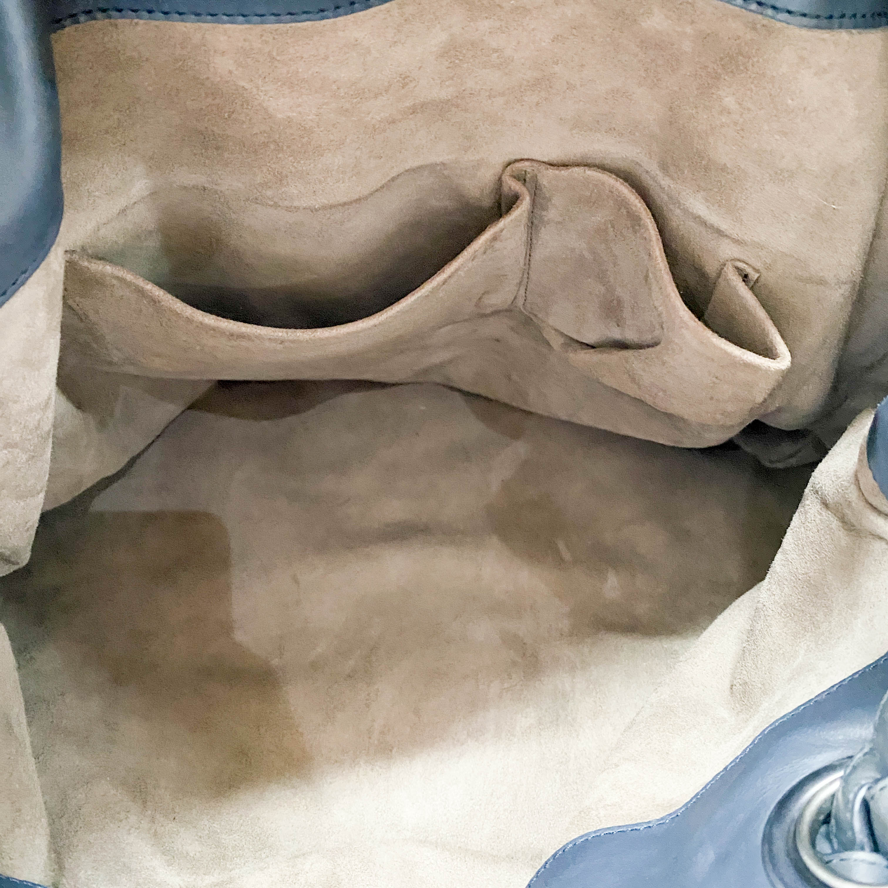 Black Studs Leather Tote Bag