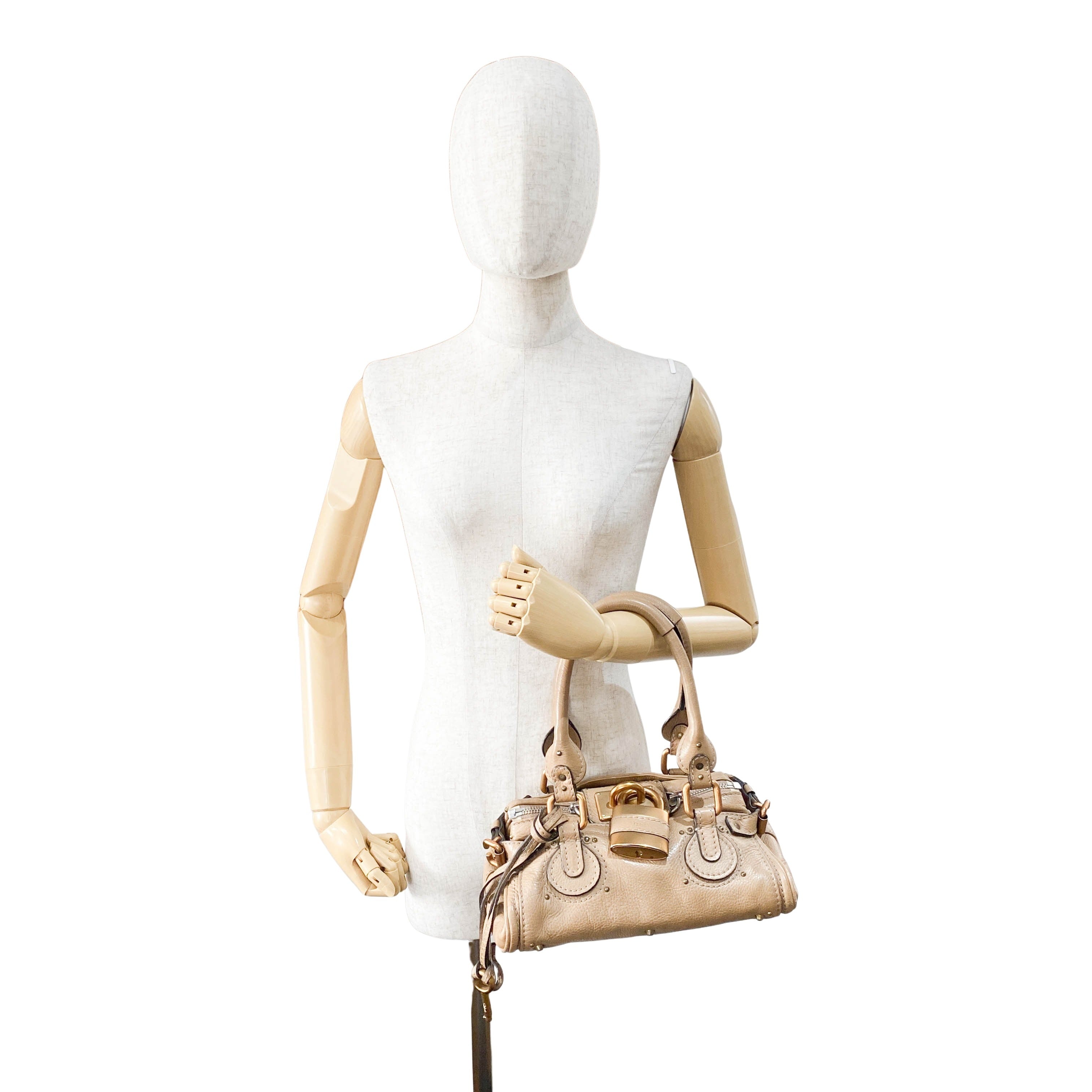 Paddington Mini Beige Shoulder Bag