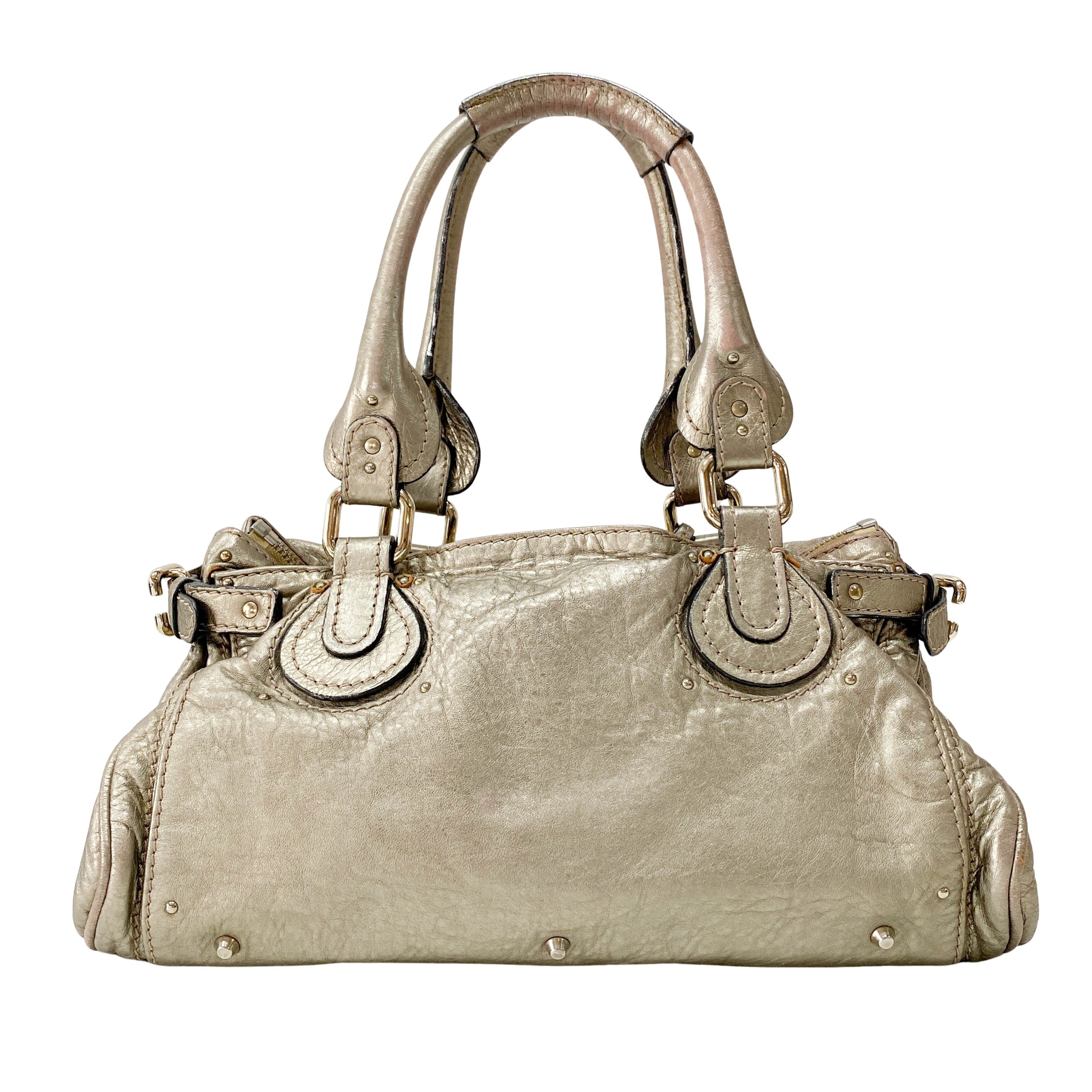 Paddington Gold Leather Shoulder Bag