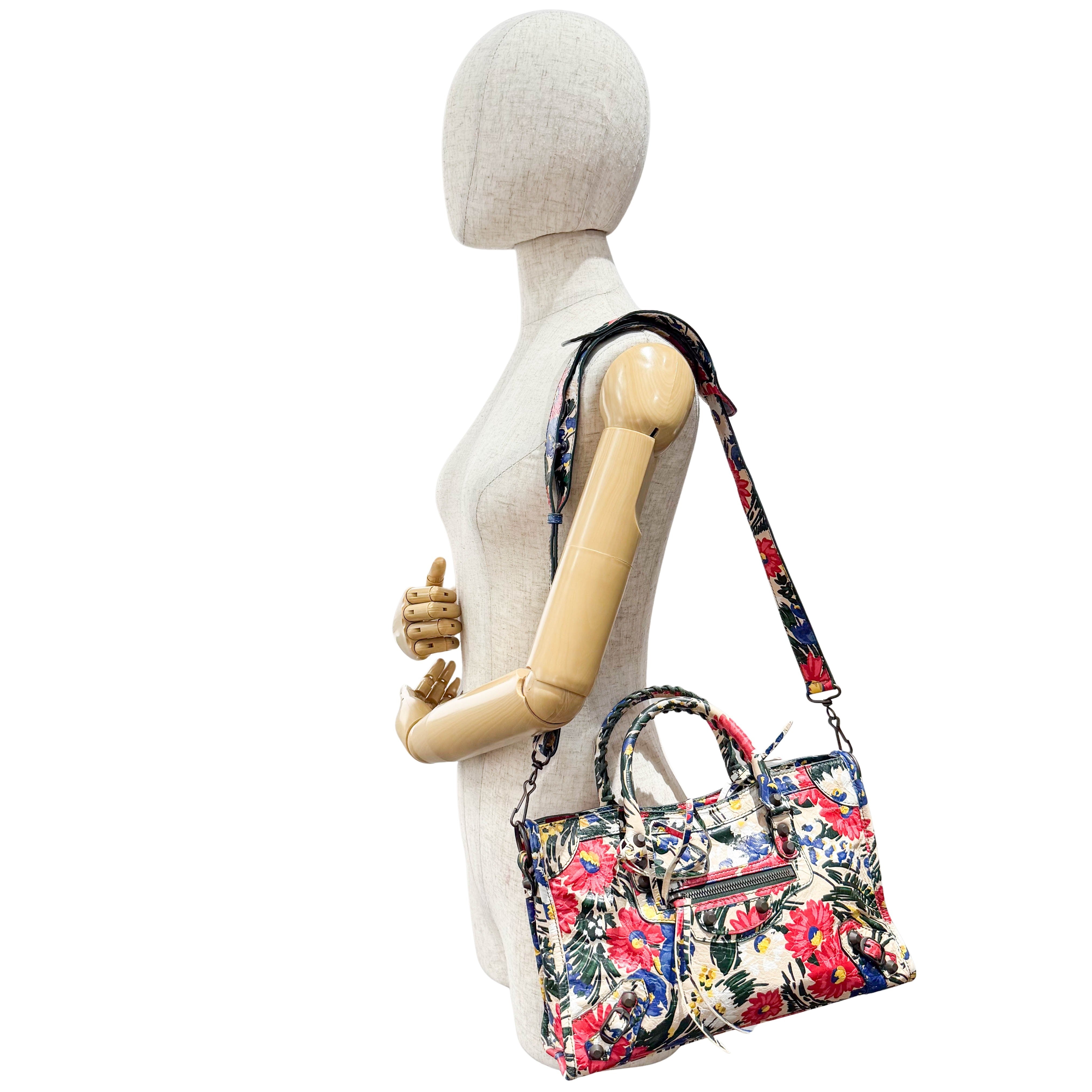 Multicolour Floral Print Motocross City Bag
