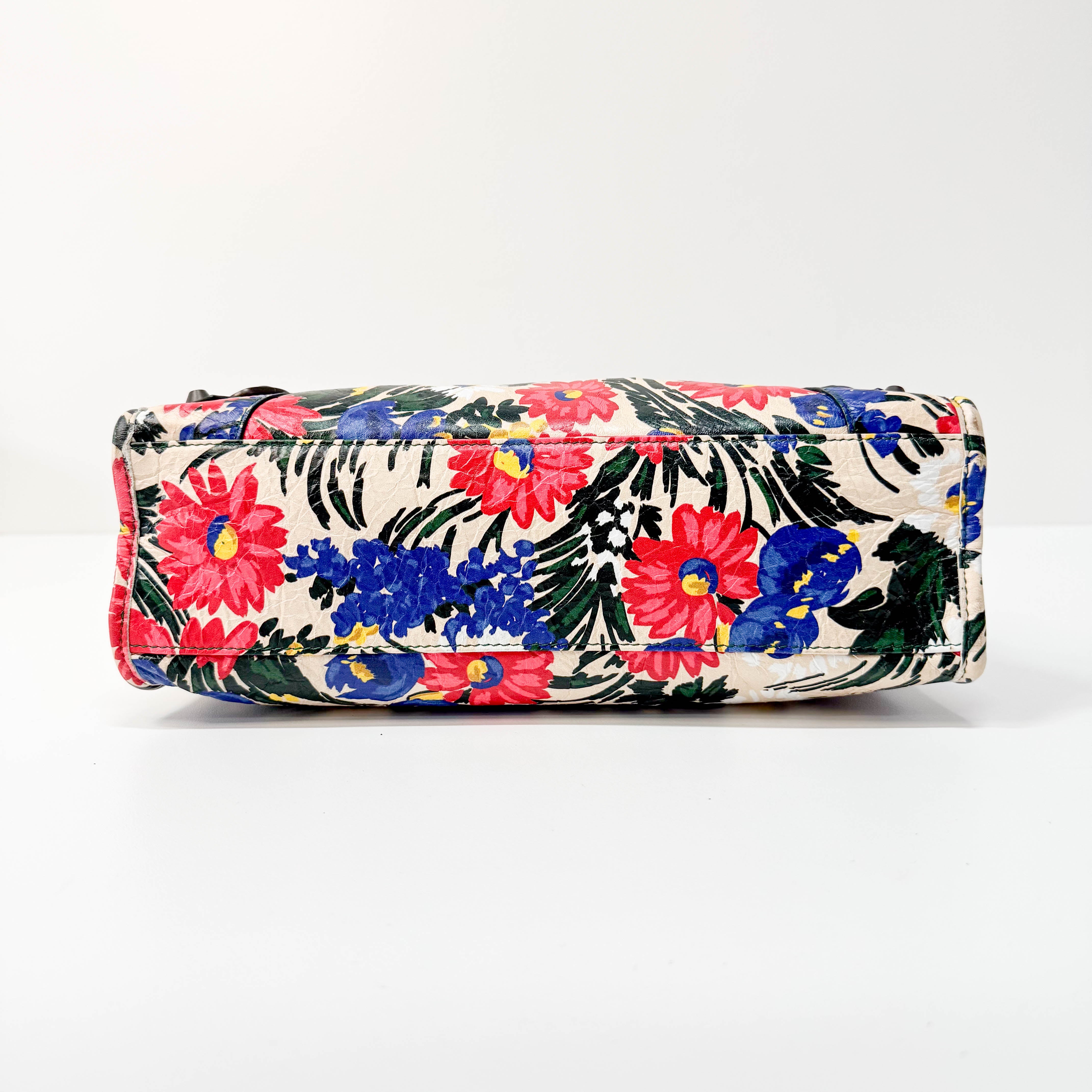 Multicolour Floral Print Motocross City Bag
