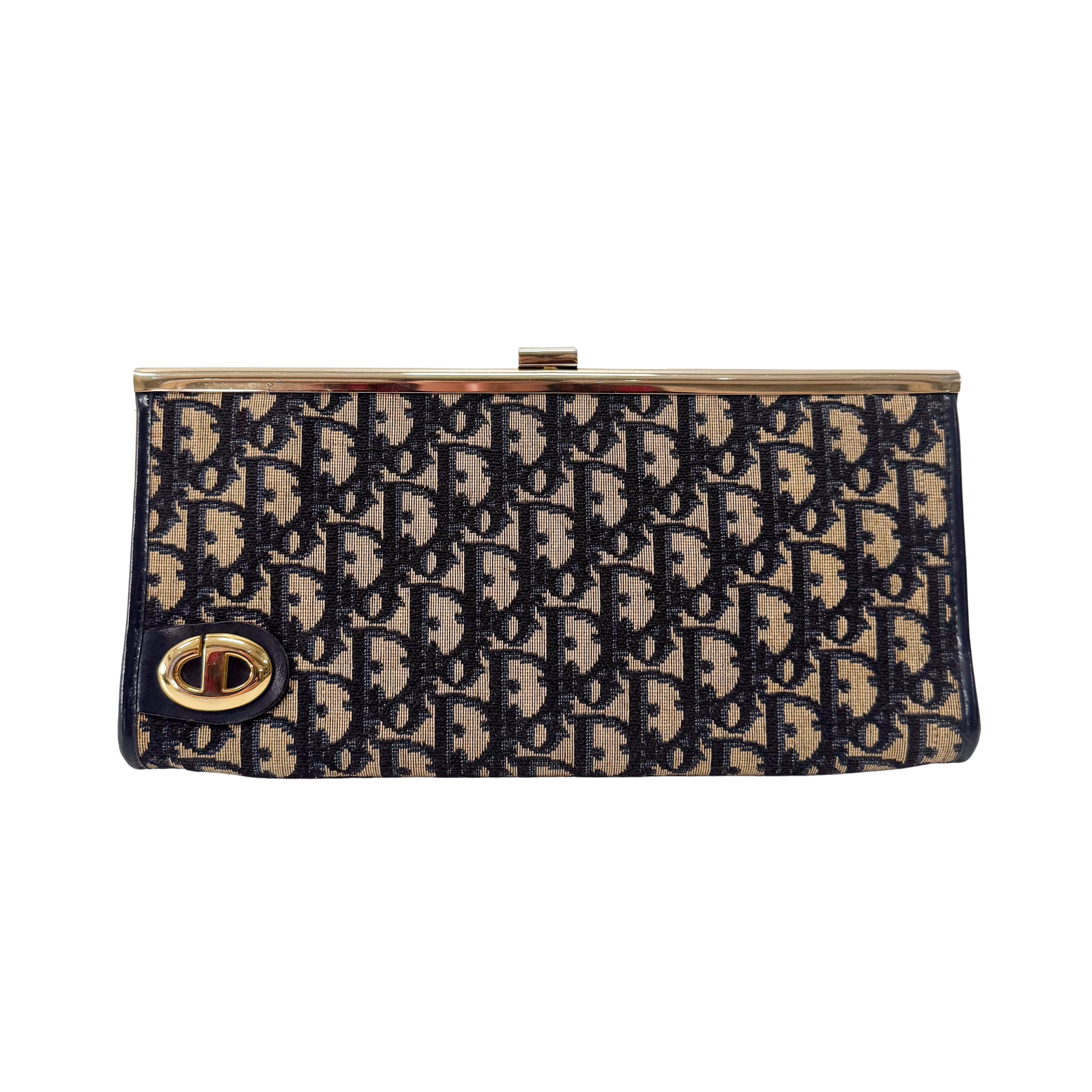 Trotter Navy Clutch Bag
